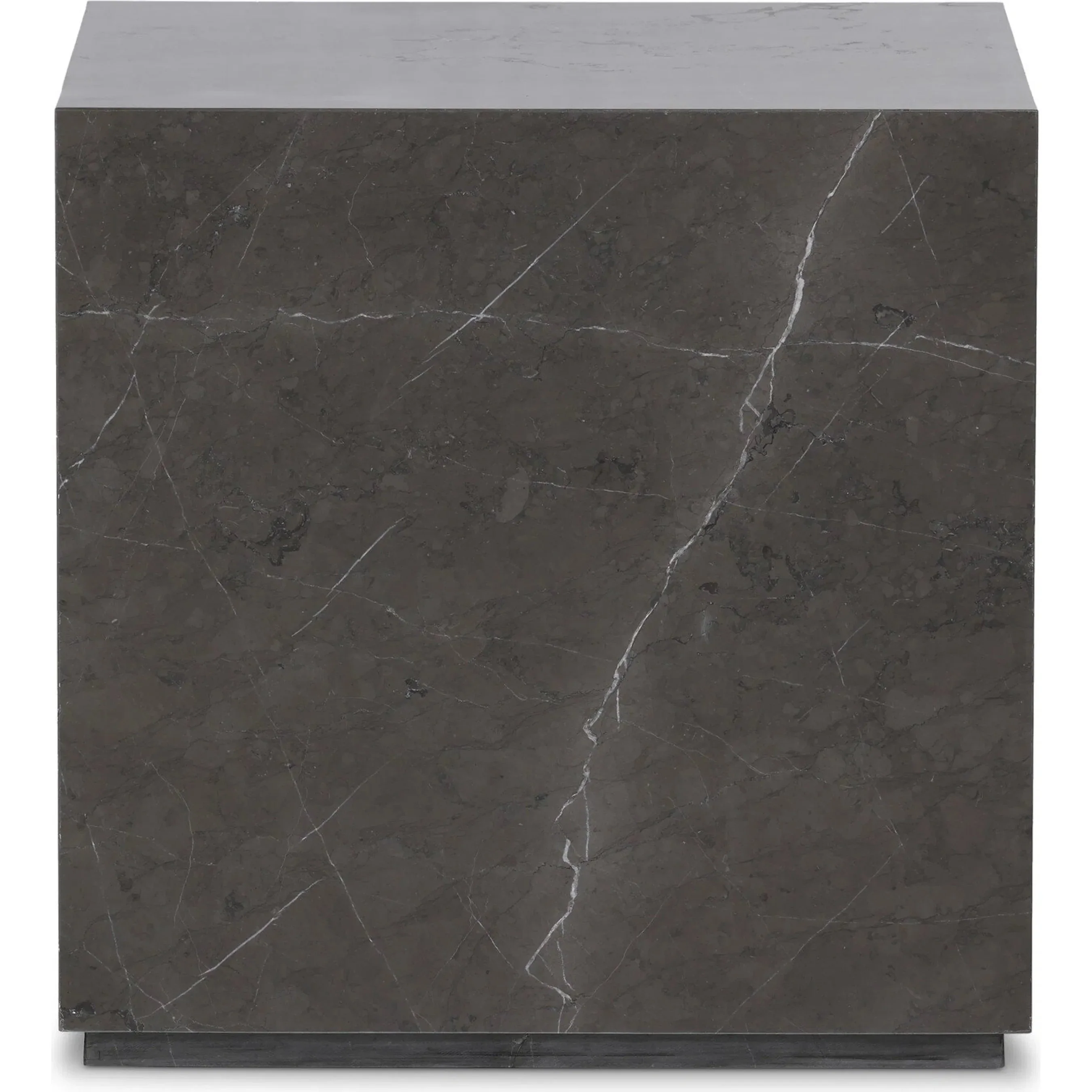 Modern Marble Plinth End Table - Image 7