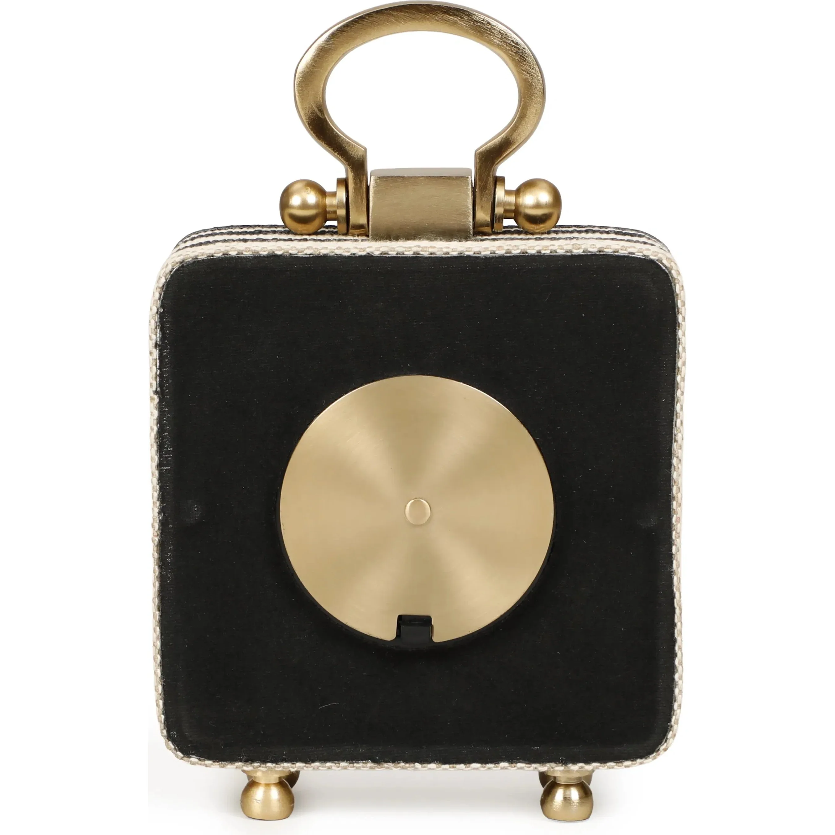 Mona Black Striped Designer Standing Accent Clock - Image 5