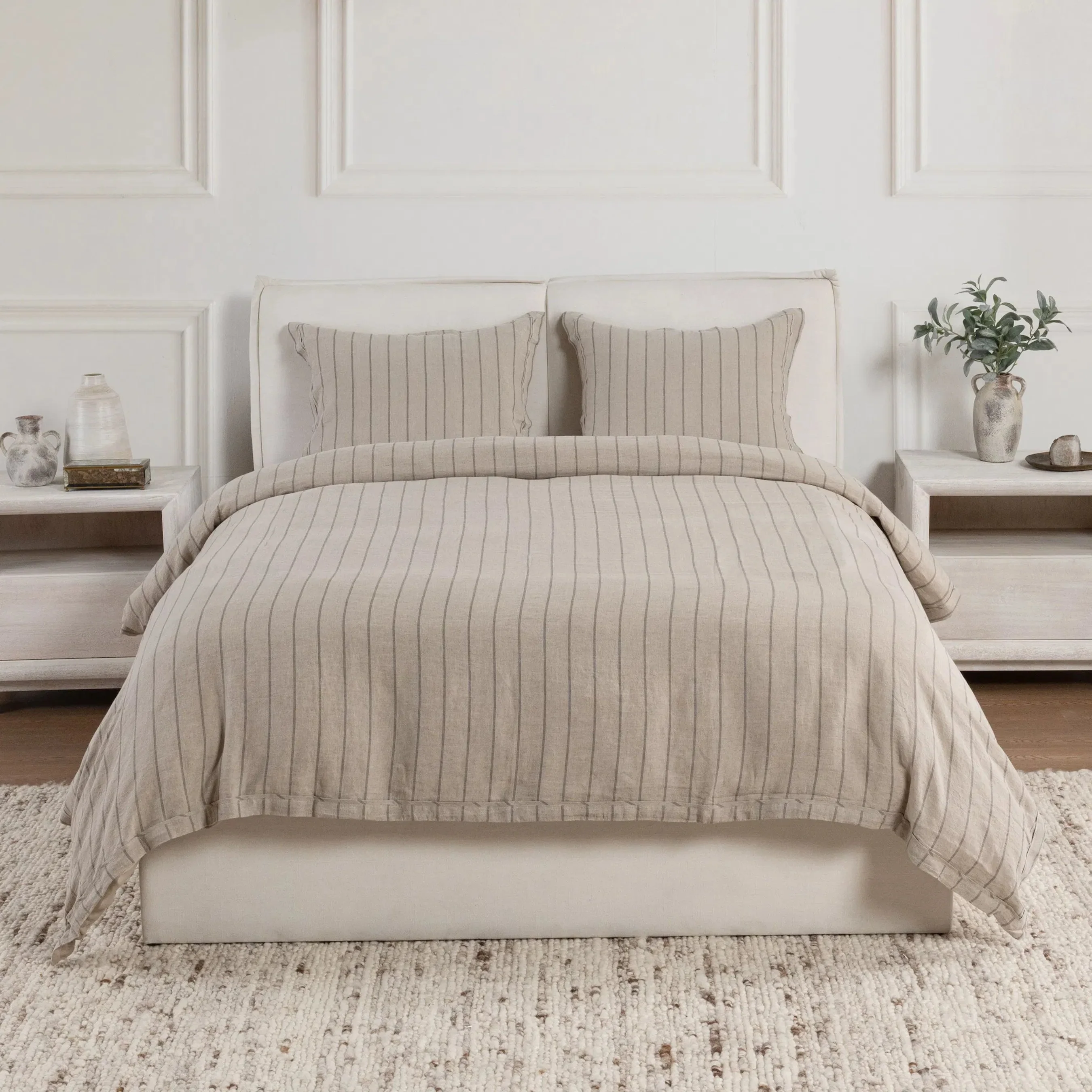 Monaco 3-piece Belgian Linen Duvet Set - Image 11