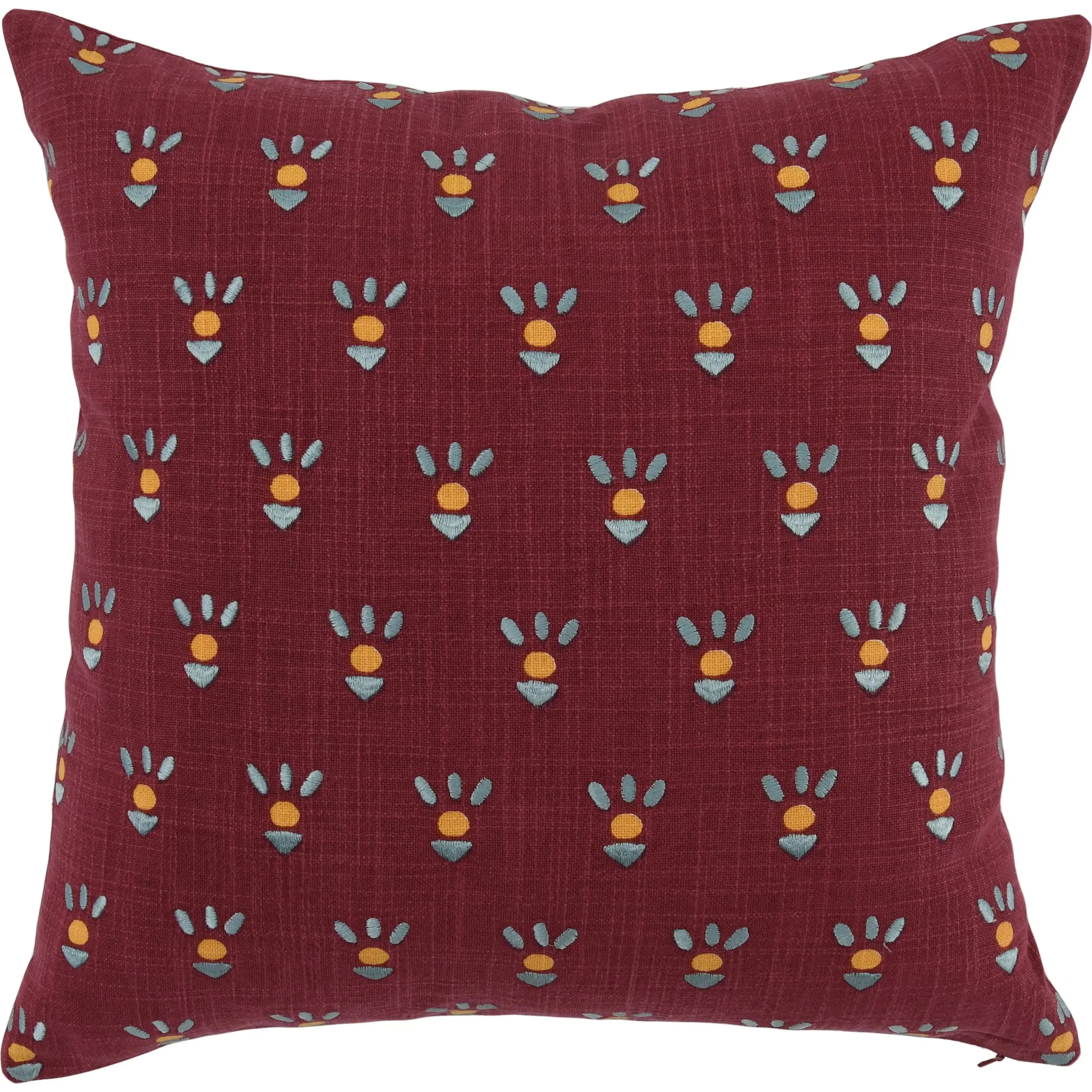 Monica Cotton Fabric Throw Pillow