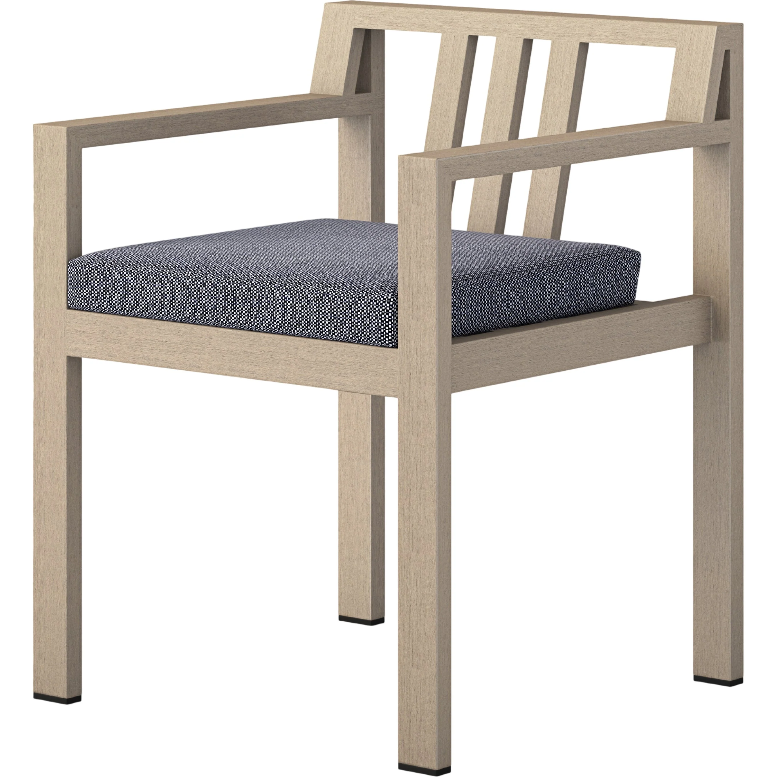 Monterey Outdoor Dining Armchair, Washed Brown - Image 2