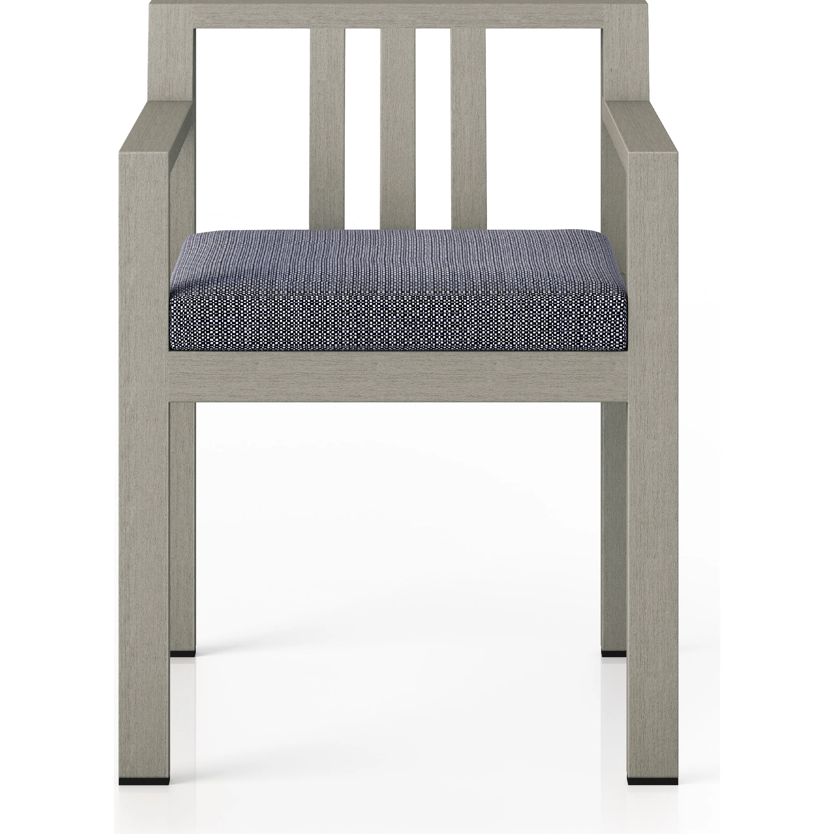 Monterey Outdoor Dining Armchair, Weathered Grey - Image 6