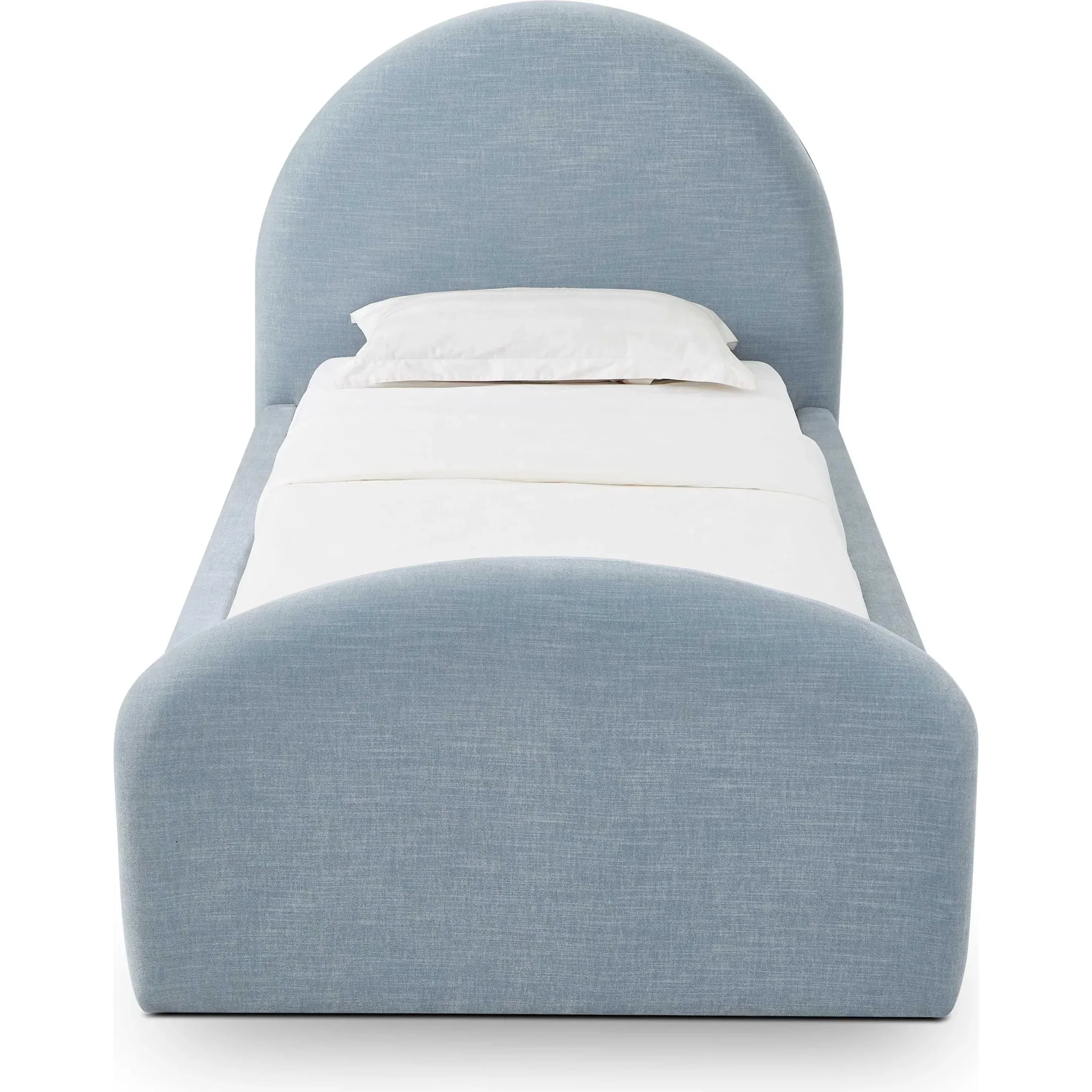 Moon Chambray Chenille Trundle Bed - Image 2