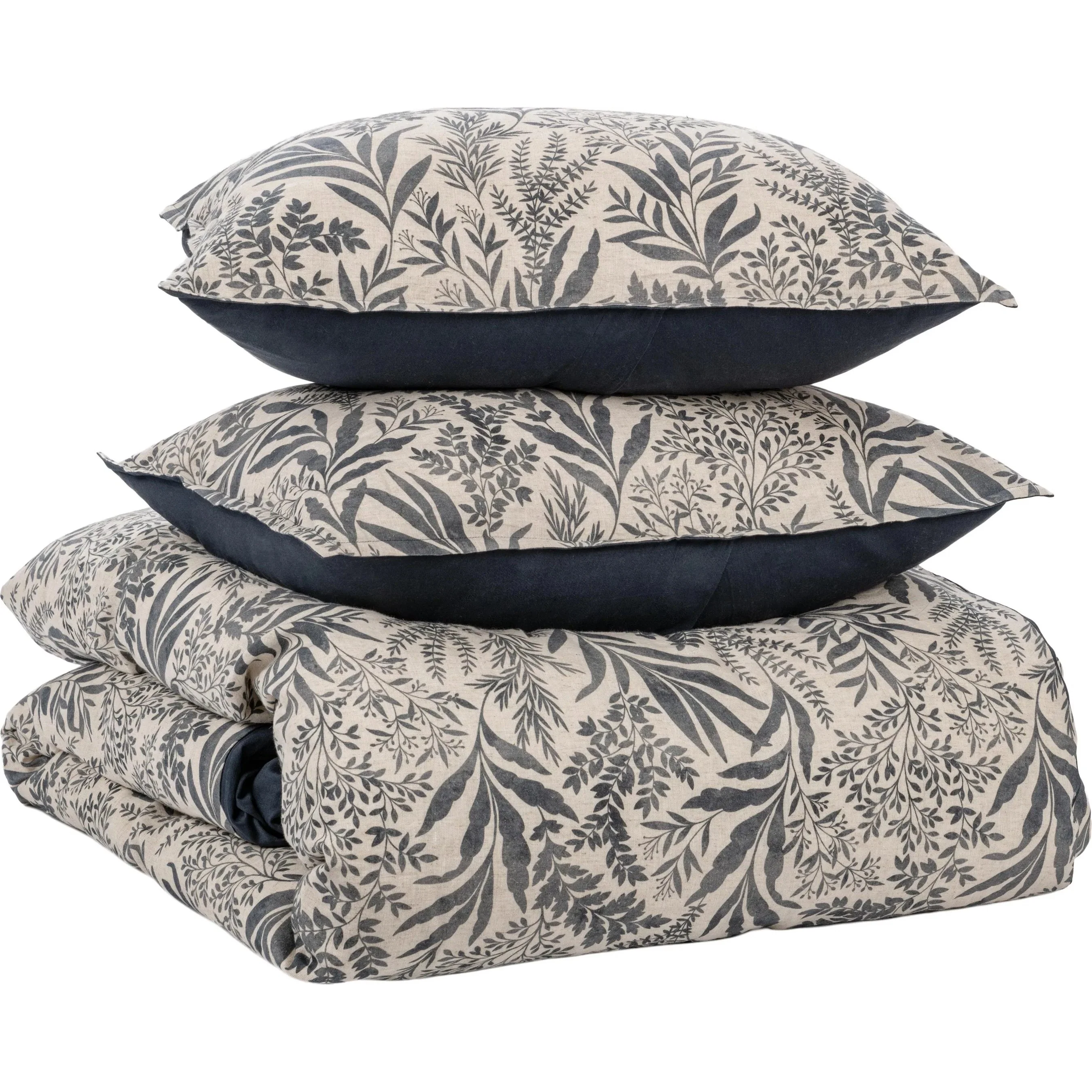 Mulberry 3-Piece Linen Blend Duvet Set - Image 2