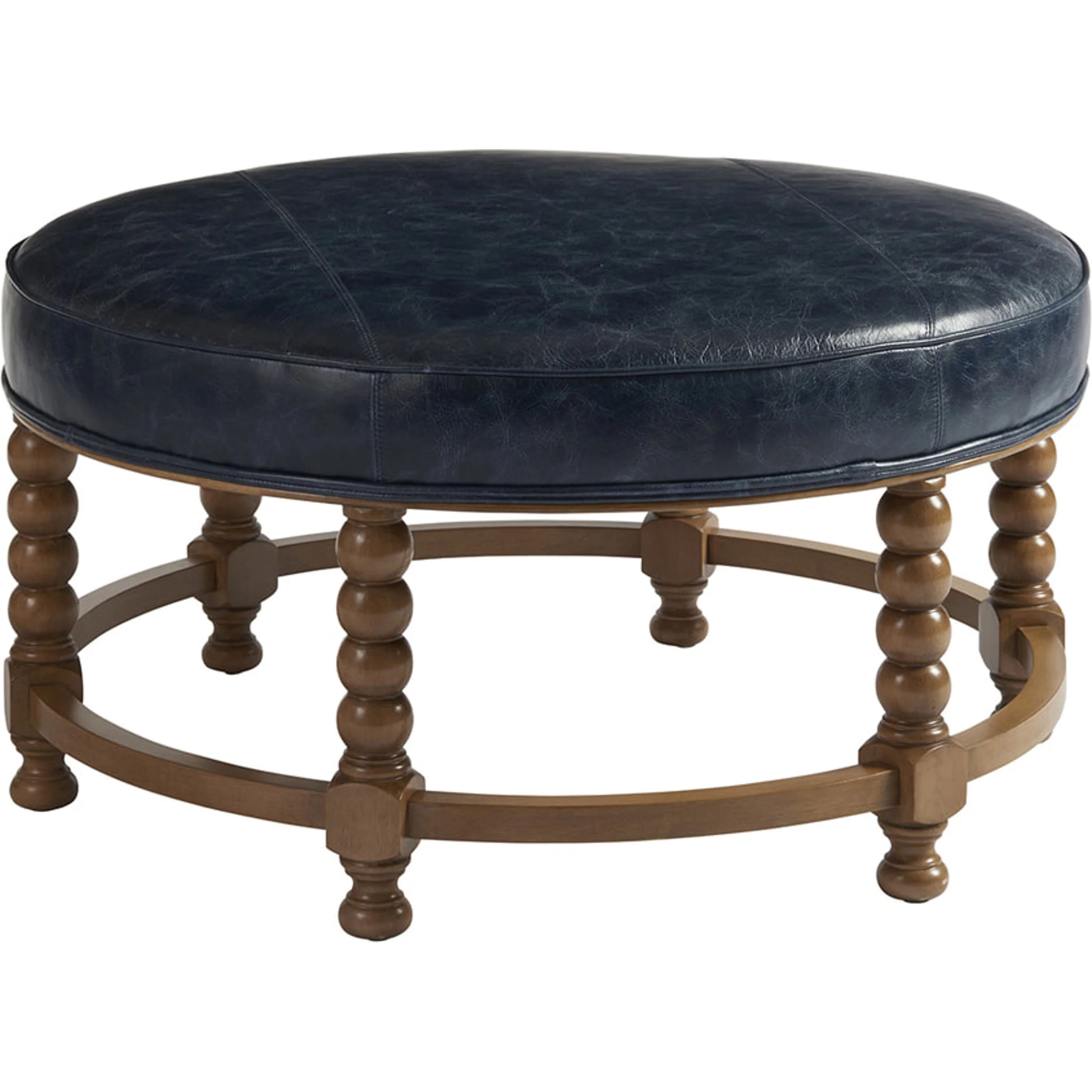 Naples Leather Cocktail Ottoman