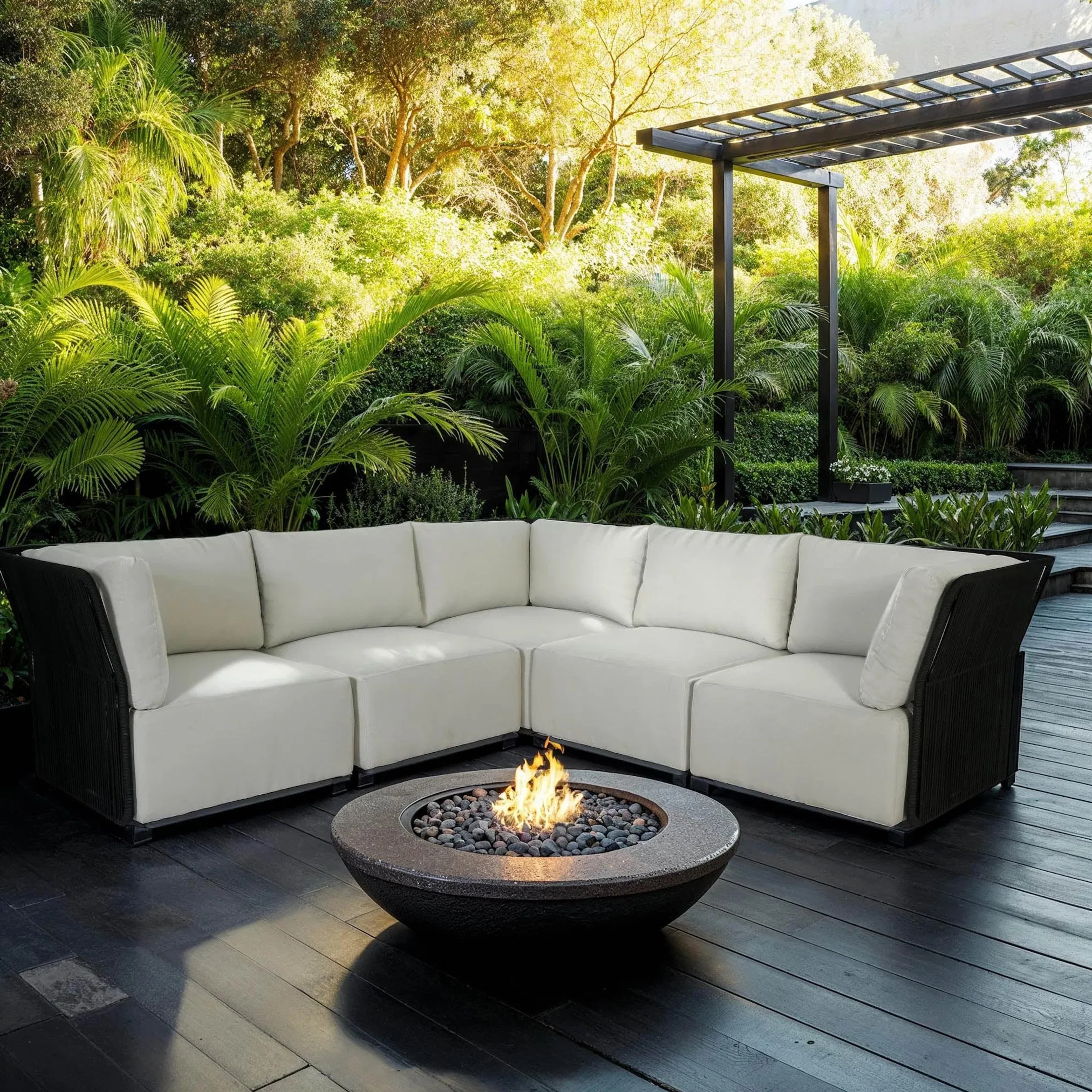 Naples Outdoor L-Shaped Sectional - Image 6