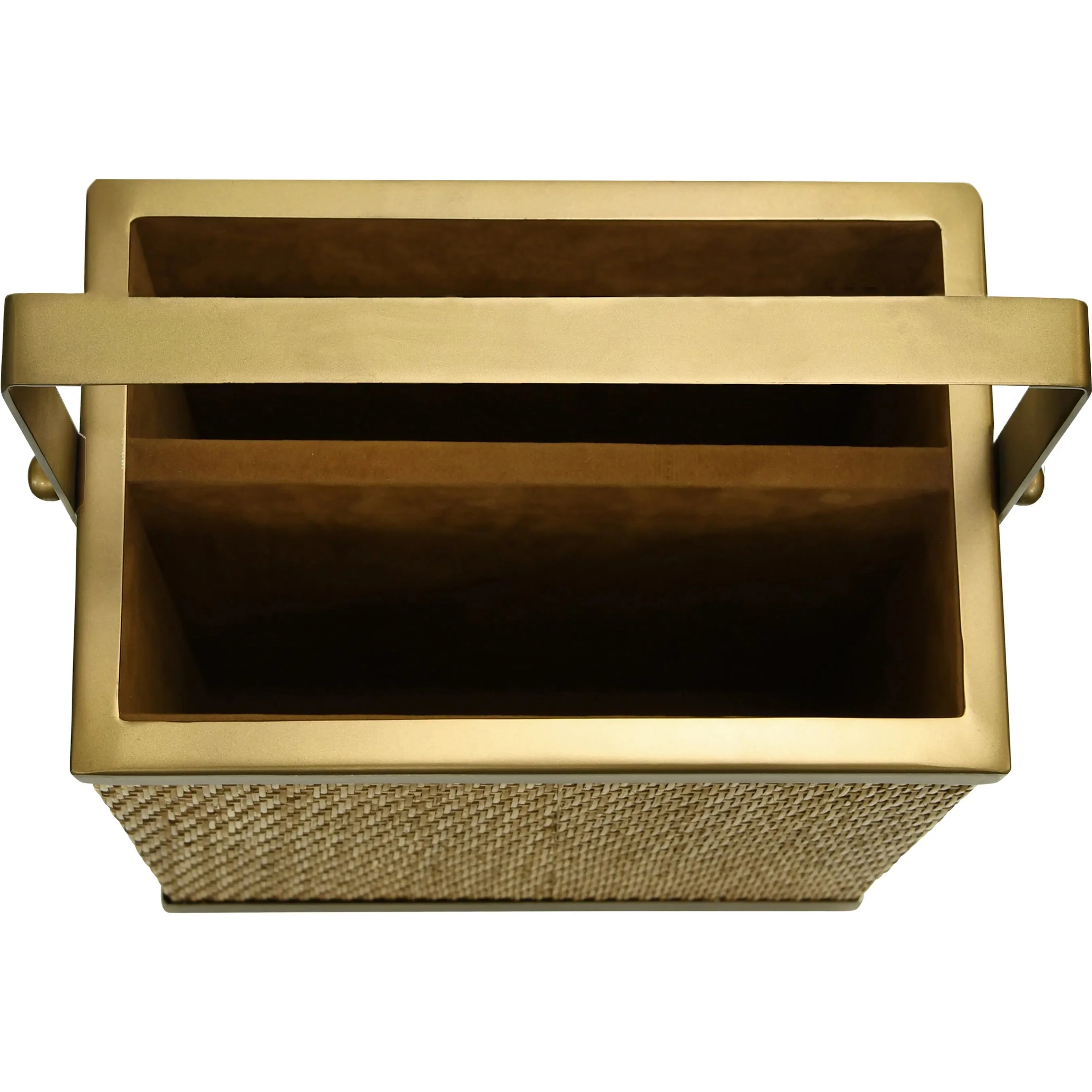 Nelson Rectangle Woven Rattan Magazine Holder - Image 4