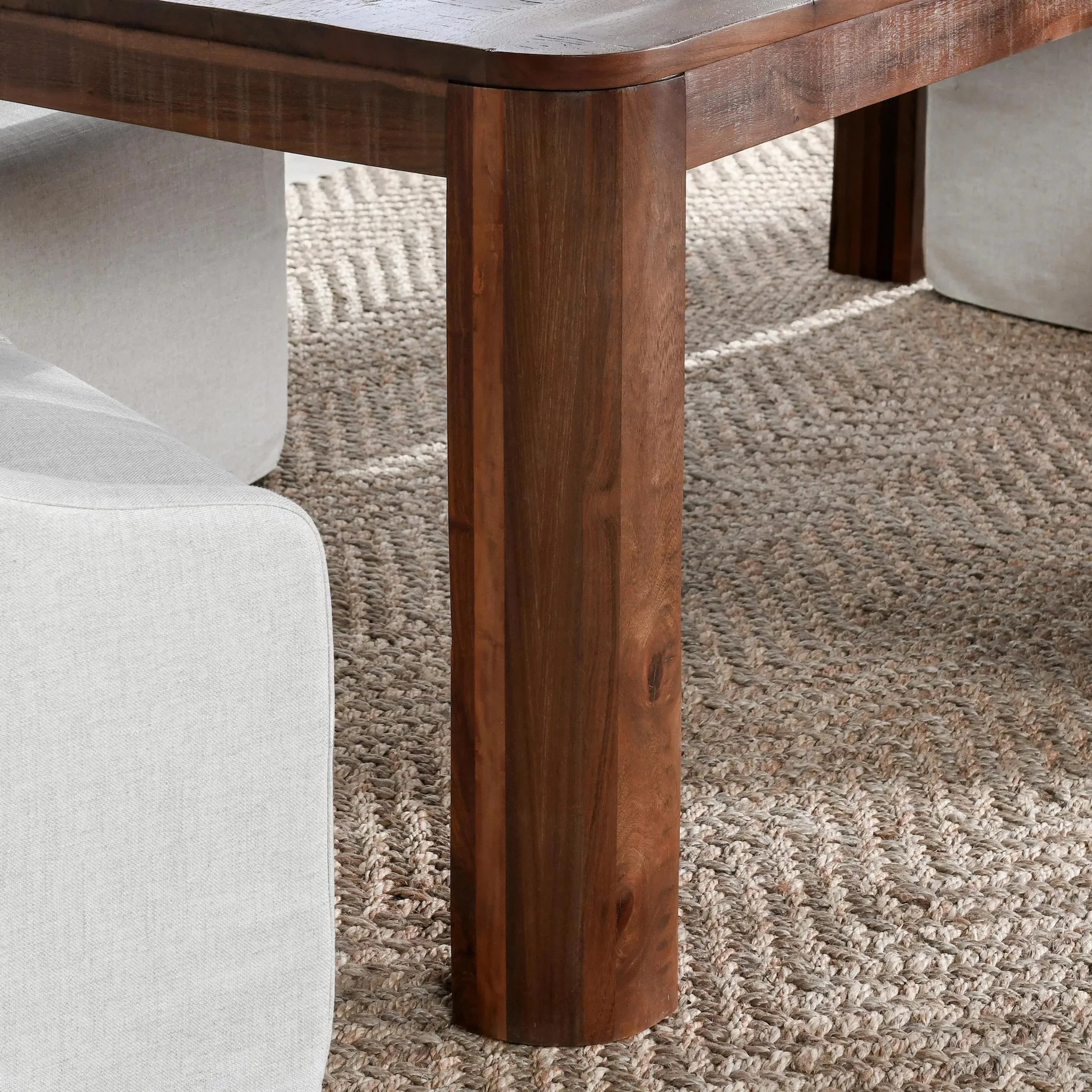 Nemi 84" Pine Wood Rectangular Dining Table - Image 7