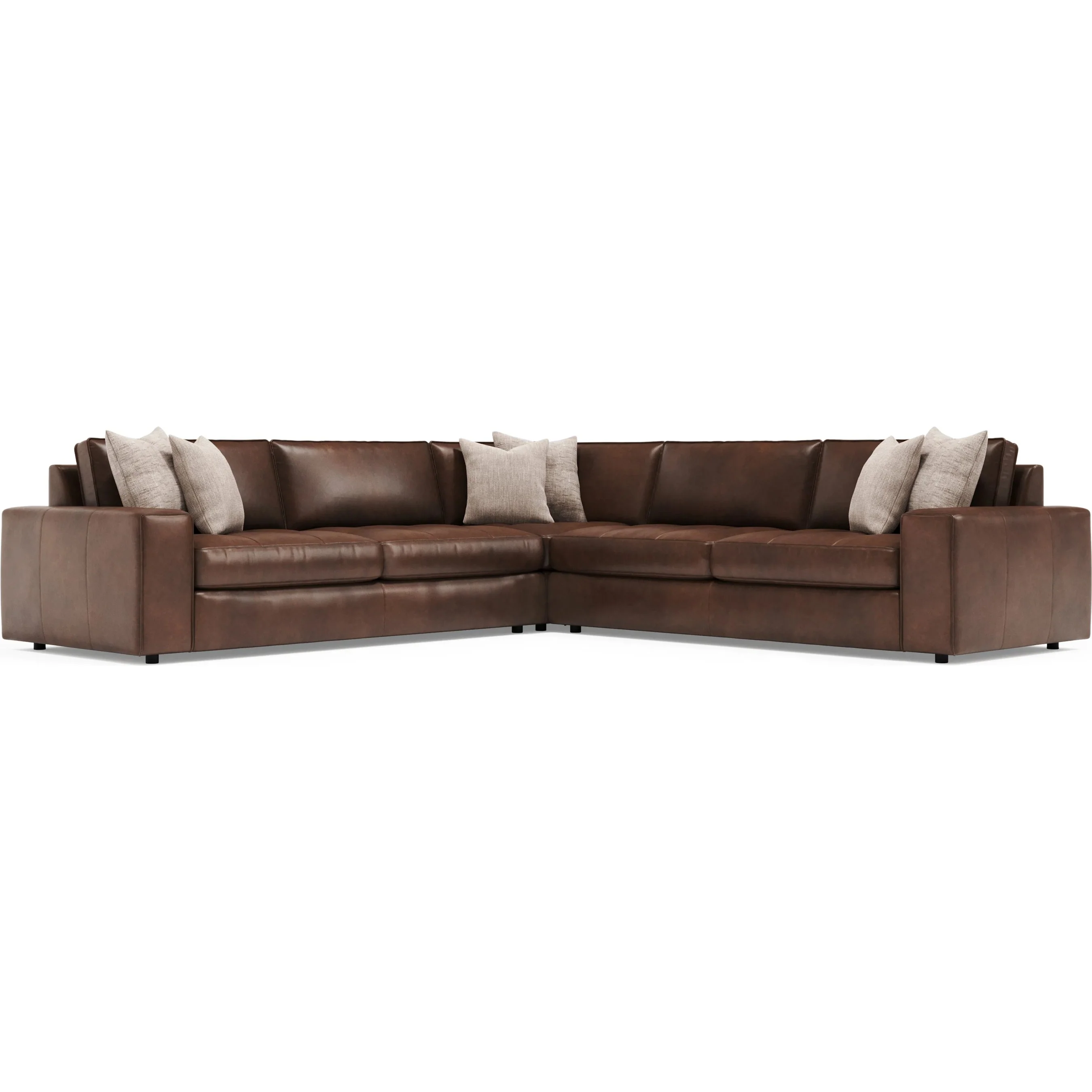Nest 3-Piece Leather Sectional - Image 2