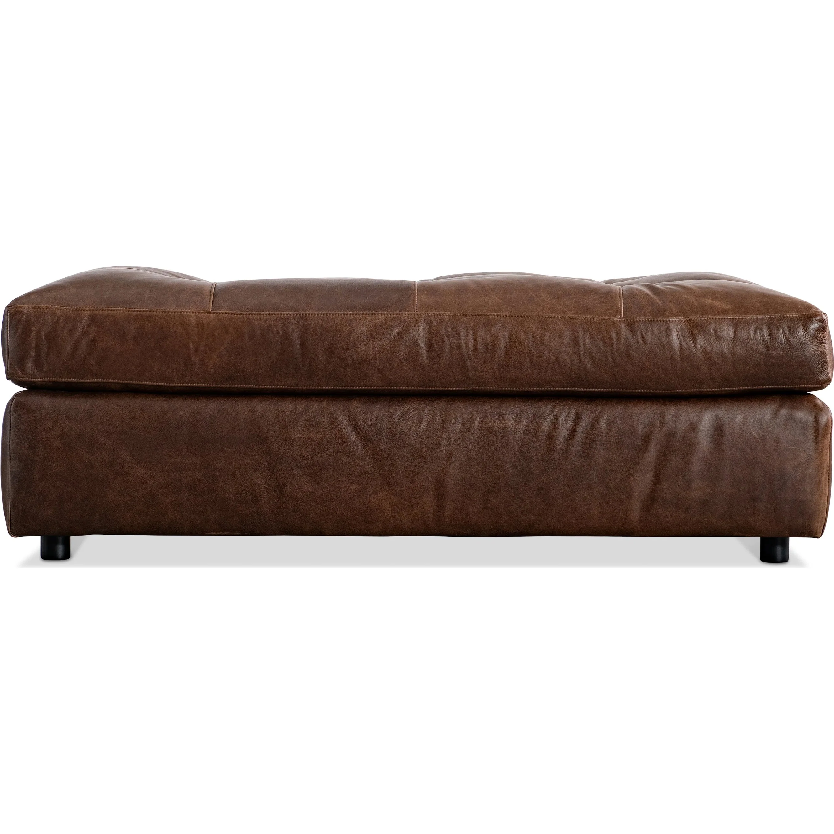 Nest Leather Ottoman - Image 3