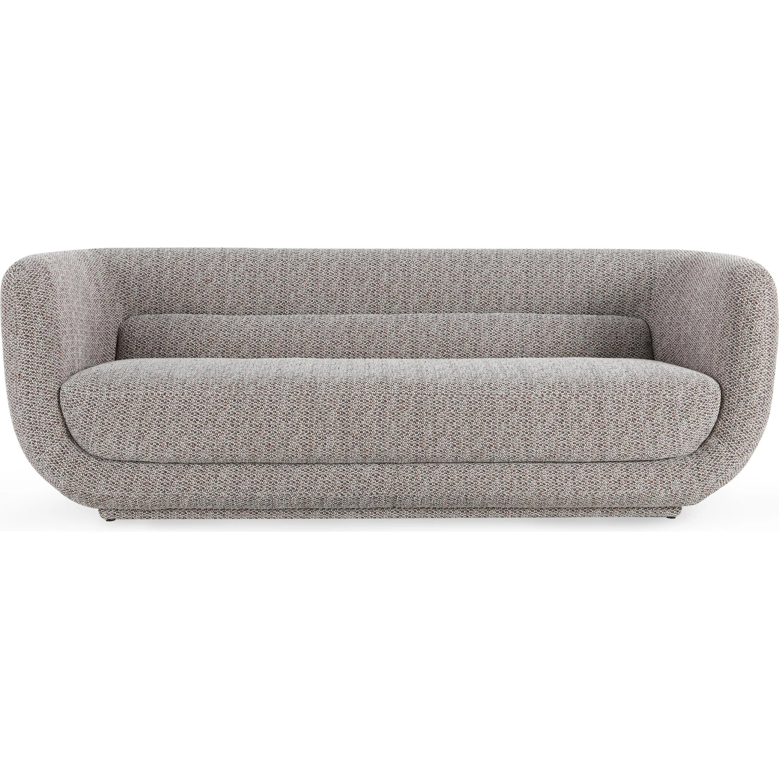 Nico 93" Brick Curved Sofa - Image 3