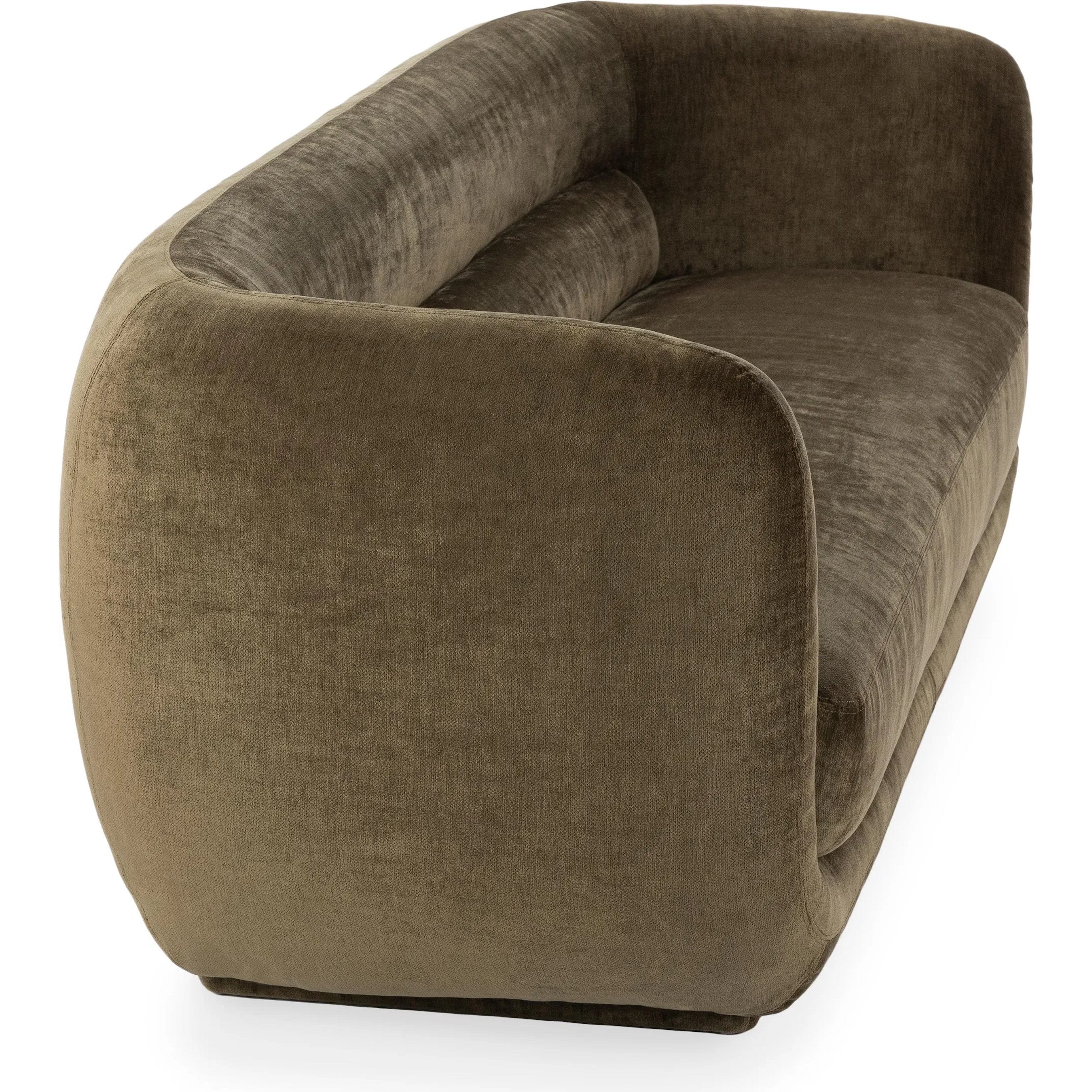 Nico 93" Brick Curved Sofa - Image 4