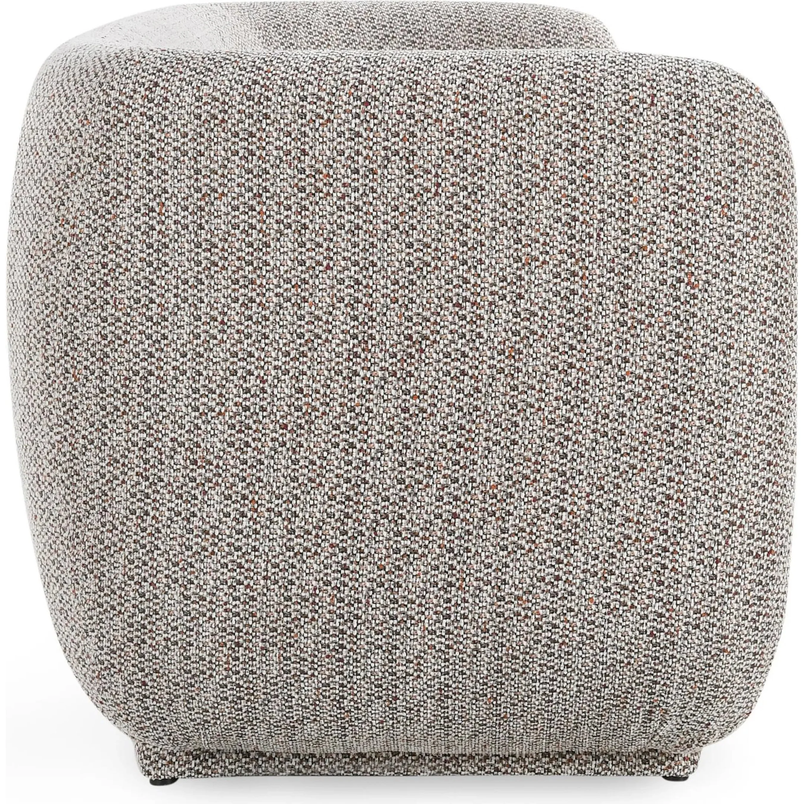 Nico 93" Brick Curved Sofa - Image 5
