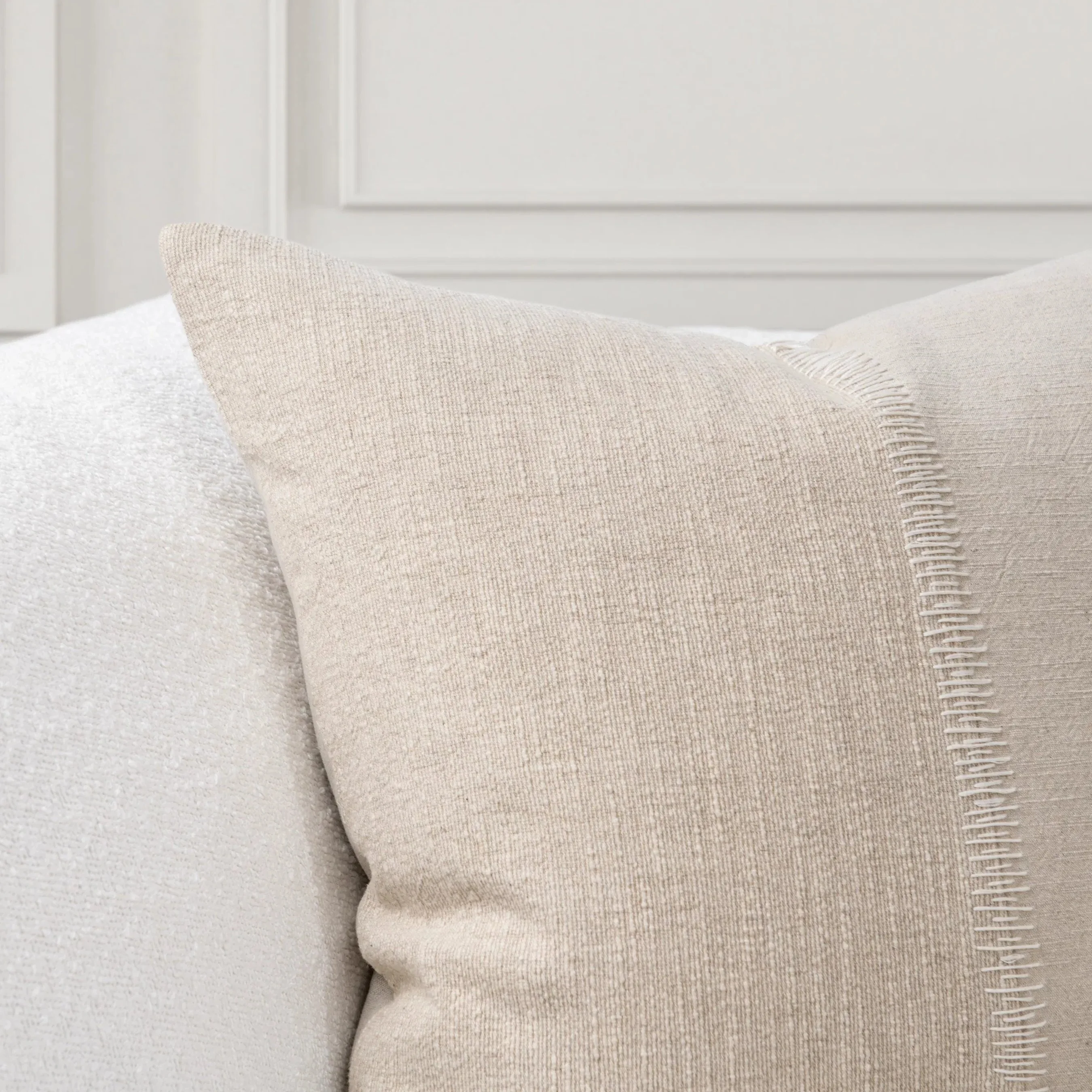 Nisha Linen Blend Throw Pillow - Image 6
