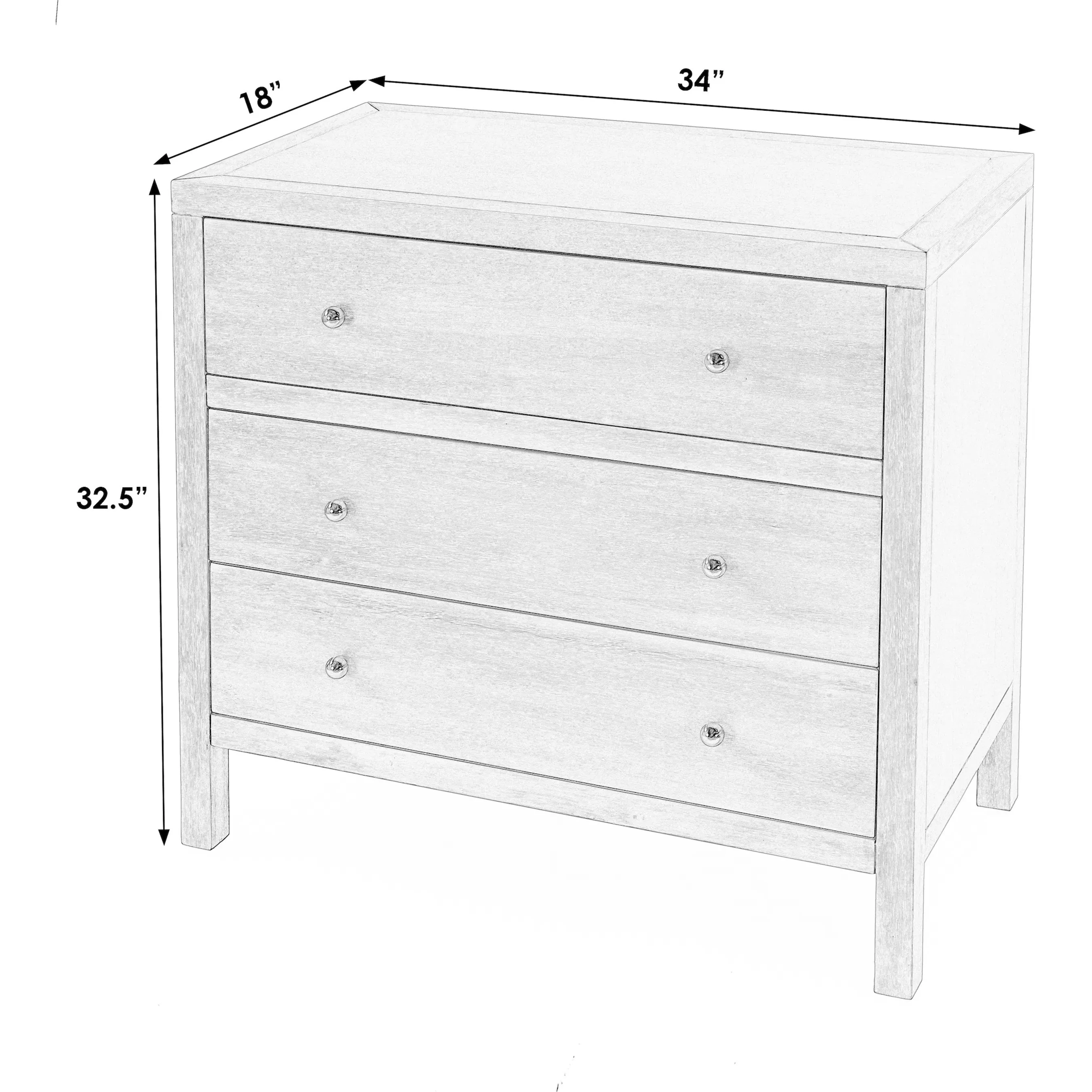Nora 3 Drawer Chest - Image 14