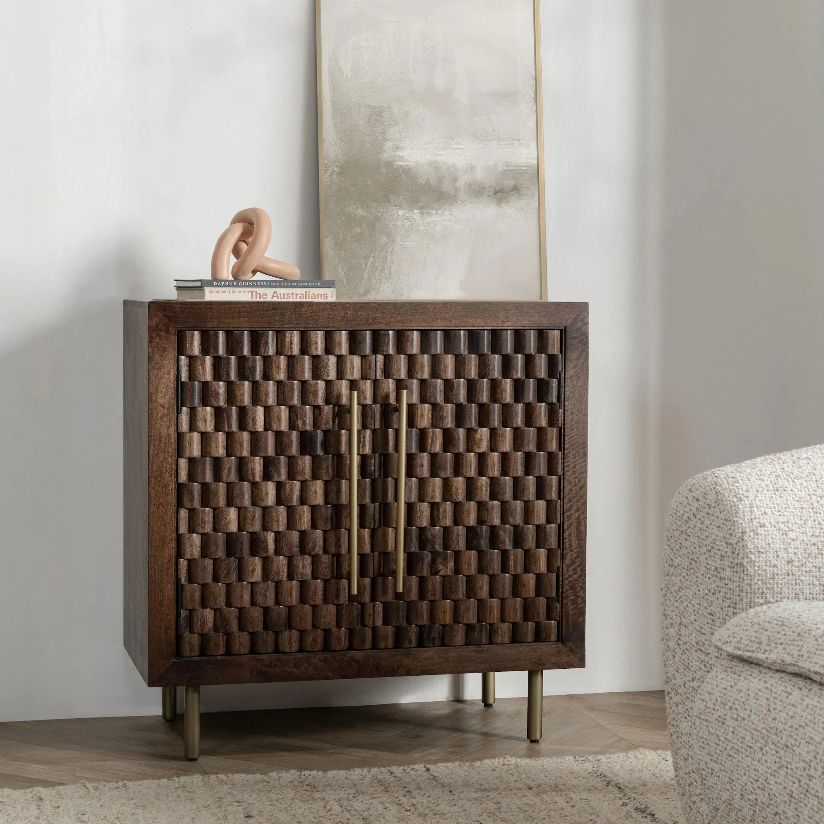 Norwood 2-Door Mango Wood Cabinet - Image 11