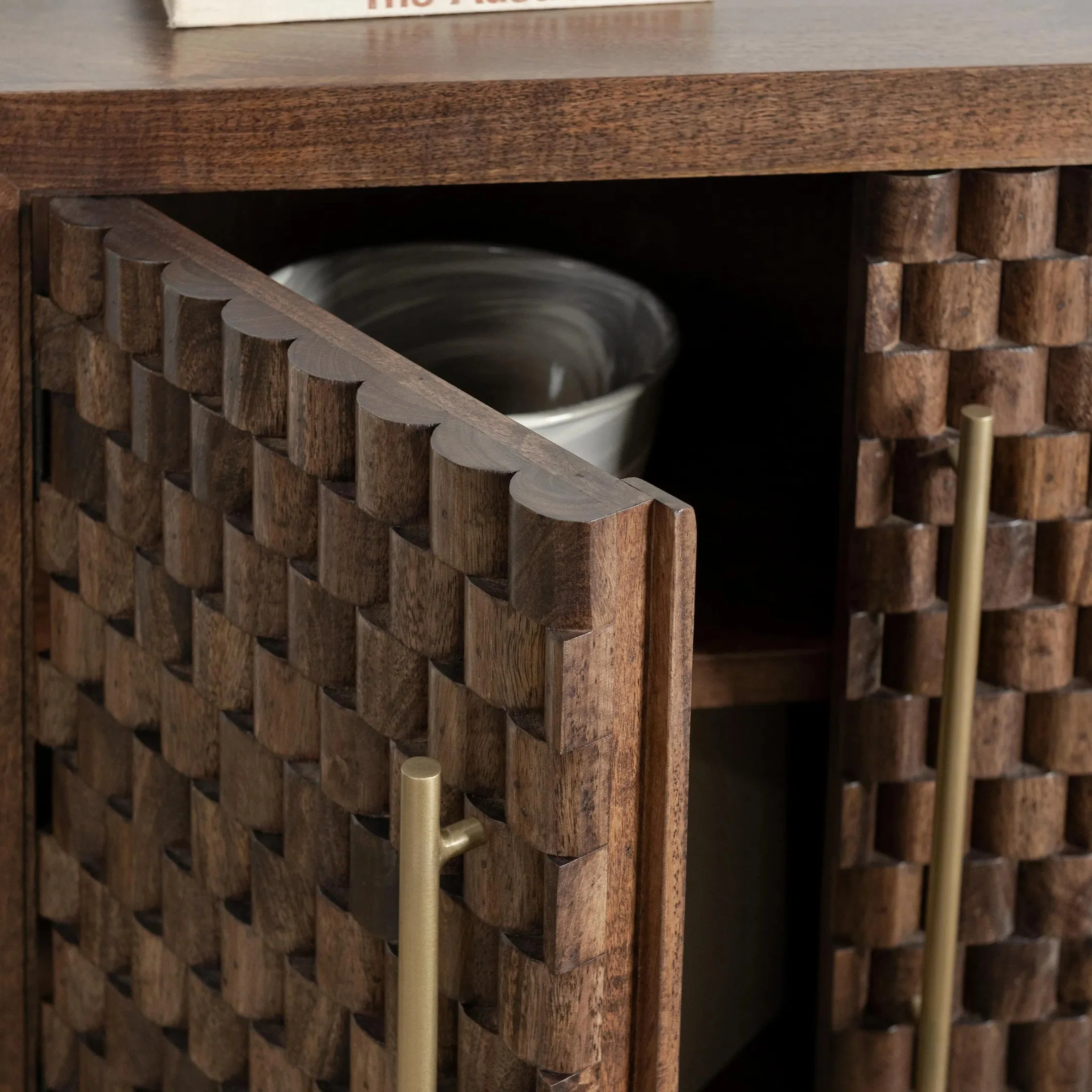 Norwood 2-Door Mango Wood Cabinet - Image 8