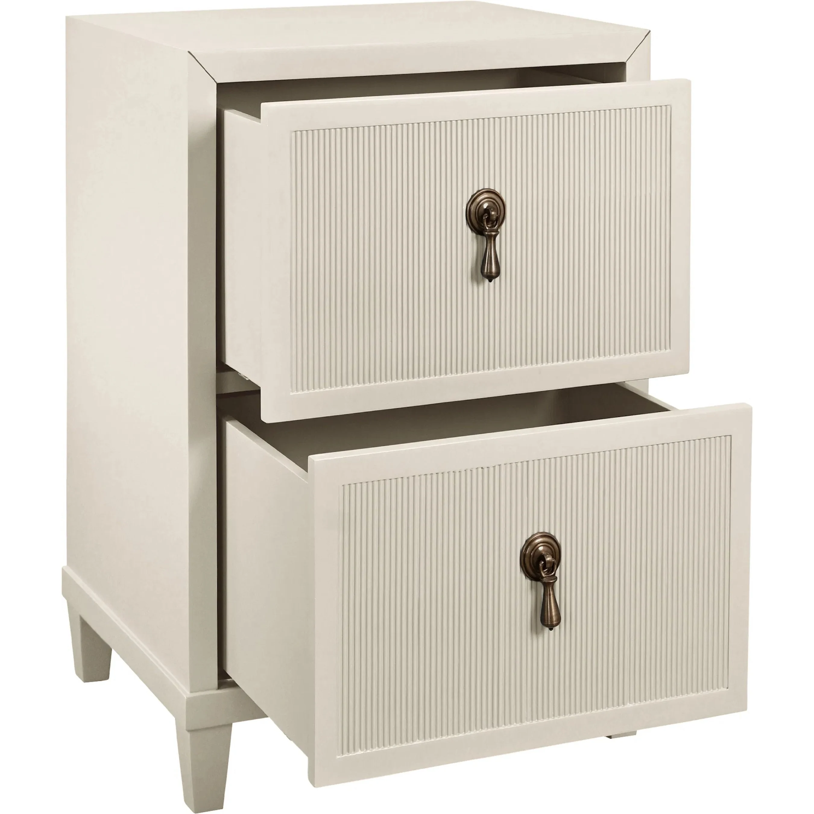 Novalie Two Drawer Side Table - Image 5