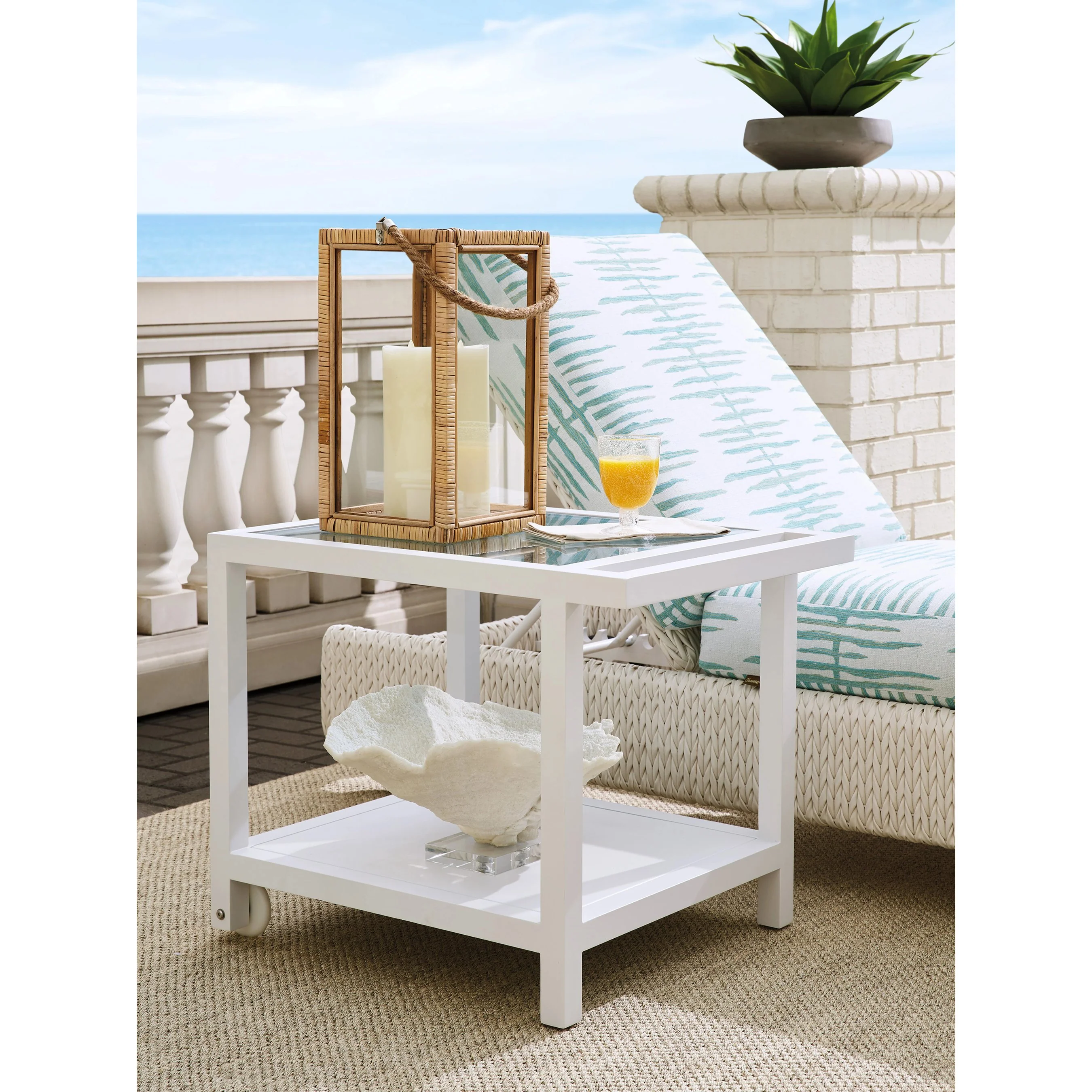 Ocean Breeze Promenade Serving End Table - Image 4