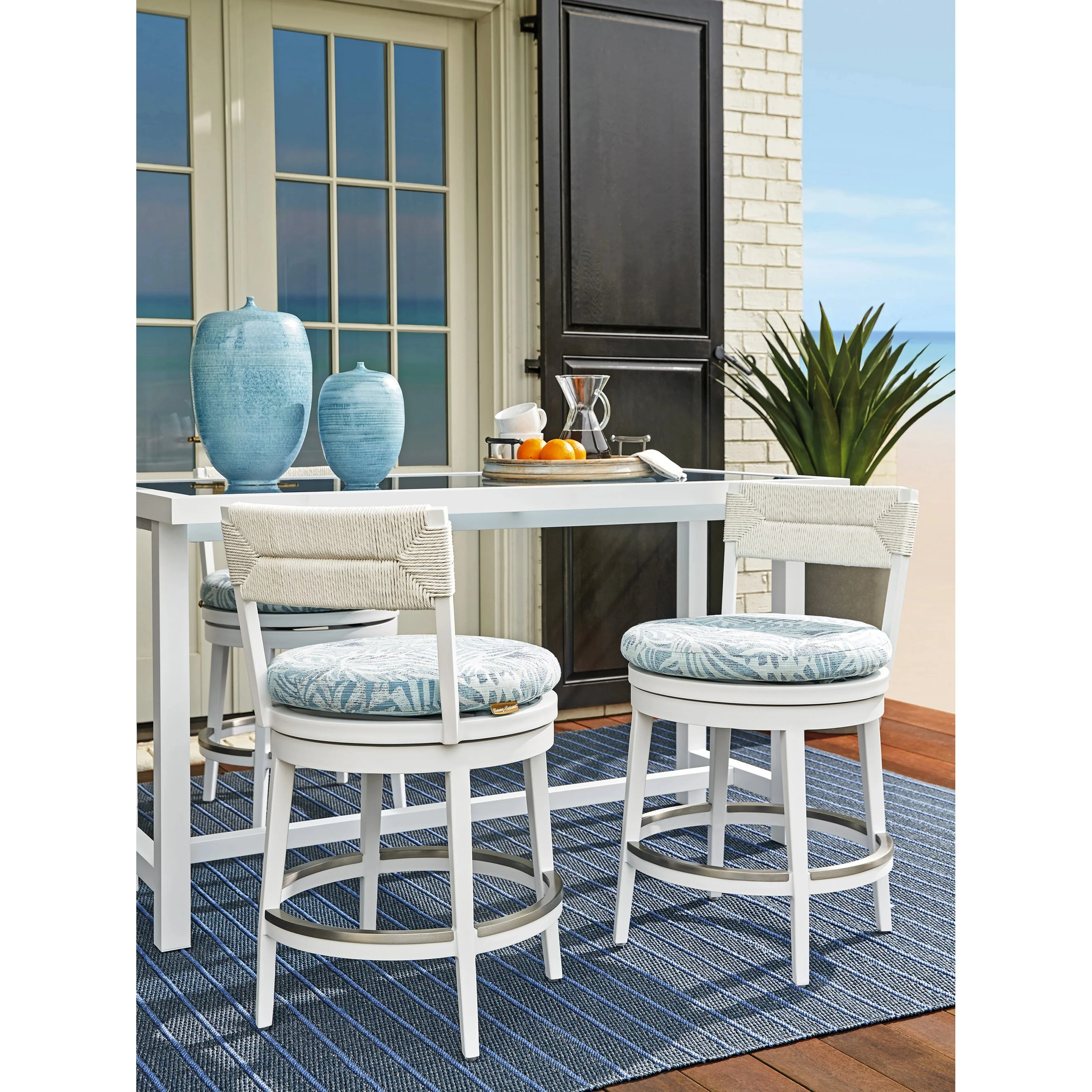 Ocean Breeze Promenade Swivel Counter Stool - Image 5