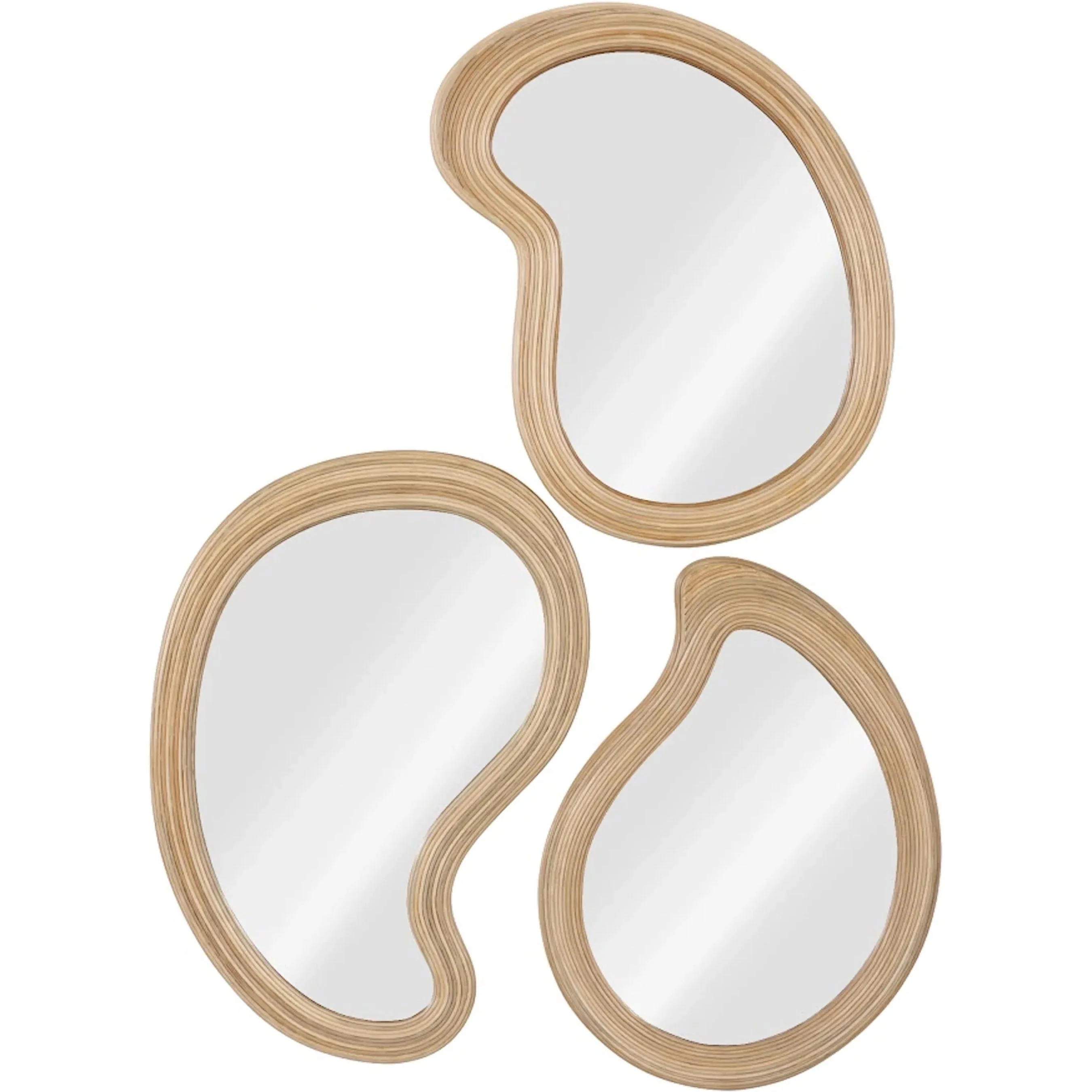 Organic Mirrors (Set of 3)