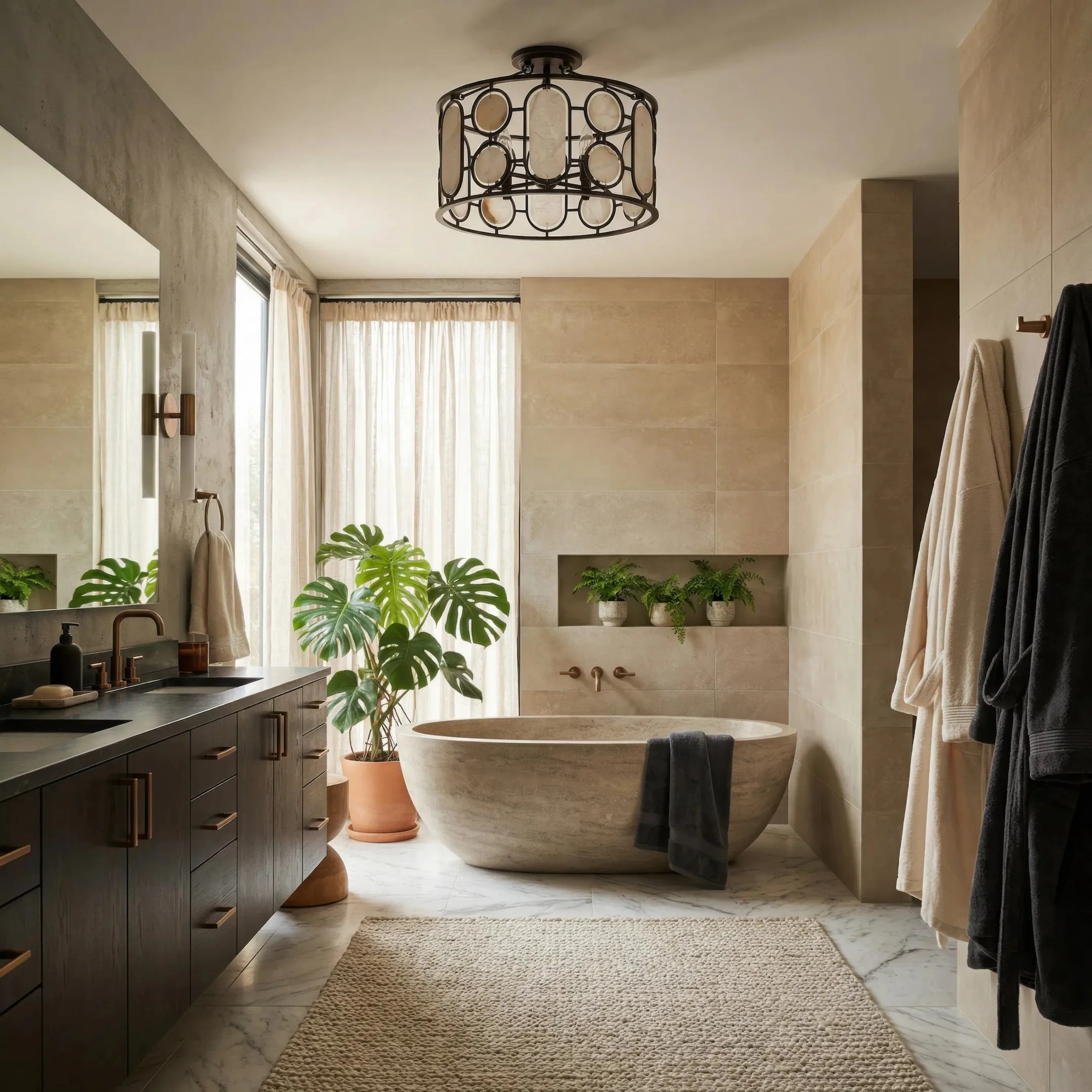 Oval Office 4 Light Semi Flush - Image 4
