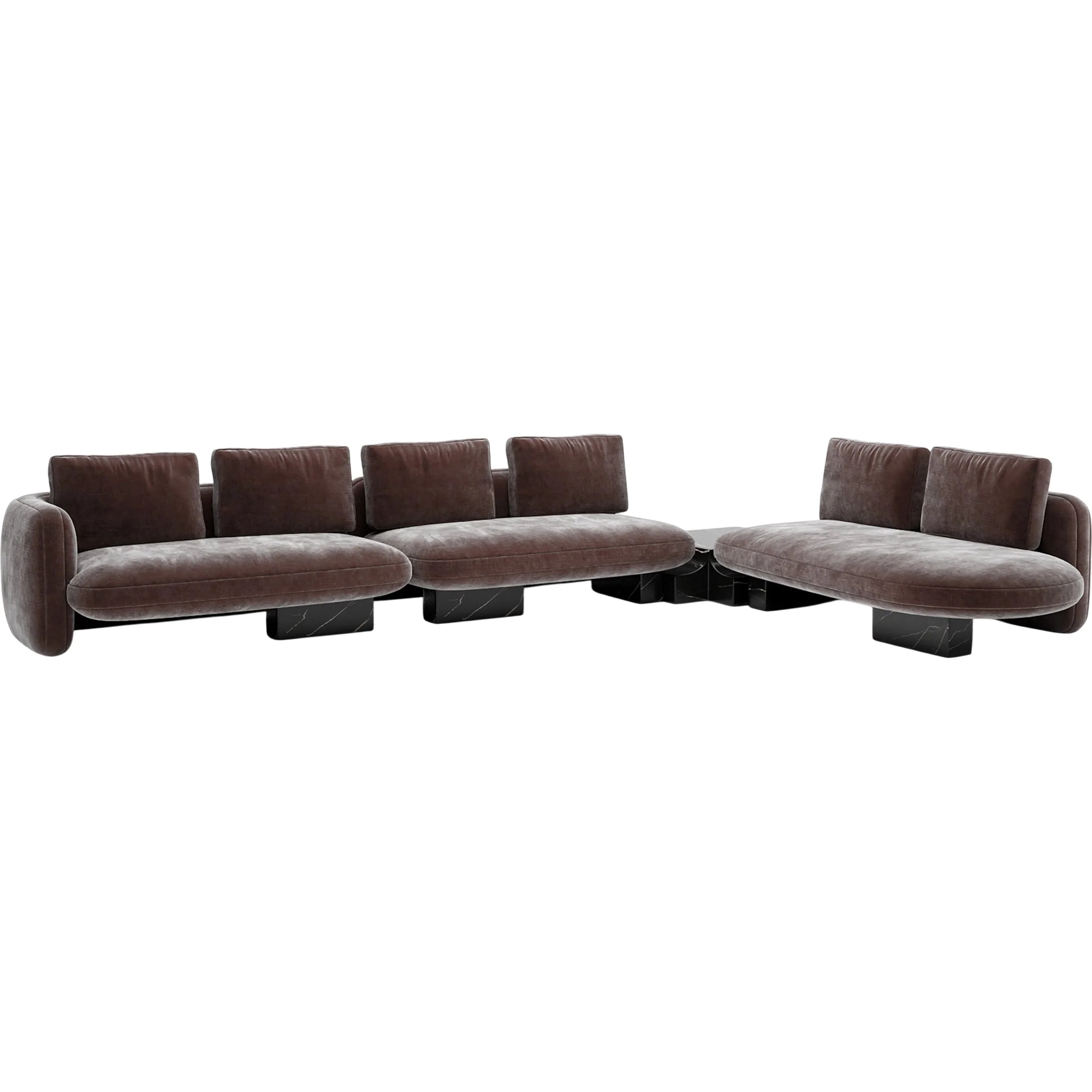 Overlap L Bumper Sectional