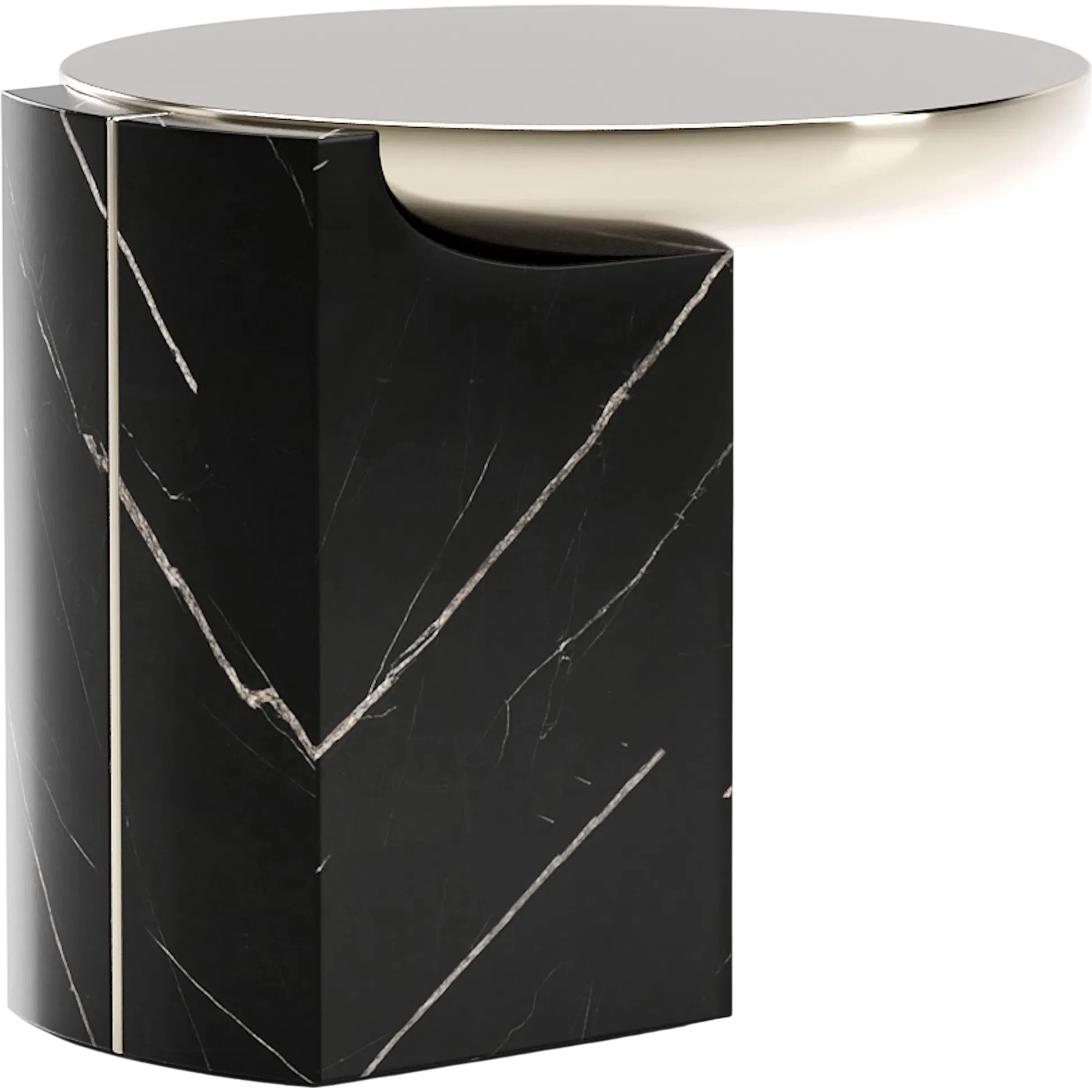 Overlap Round Side Table - Image 2