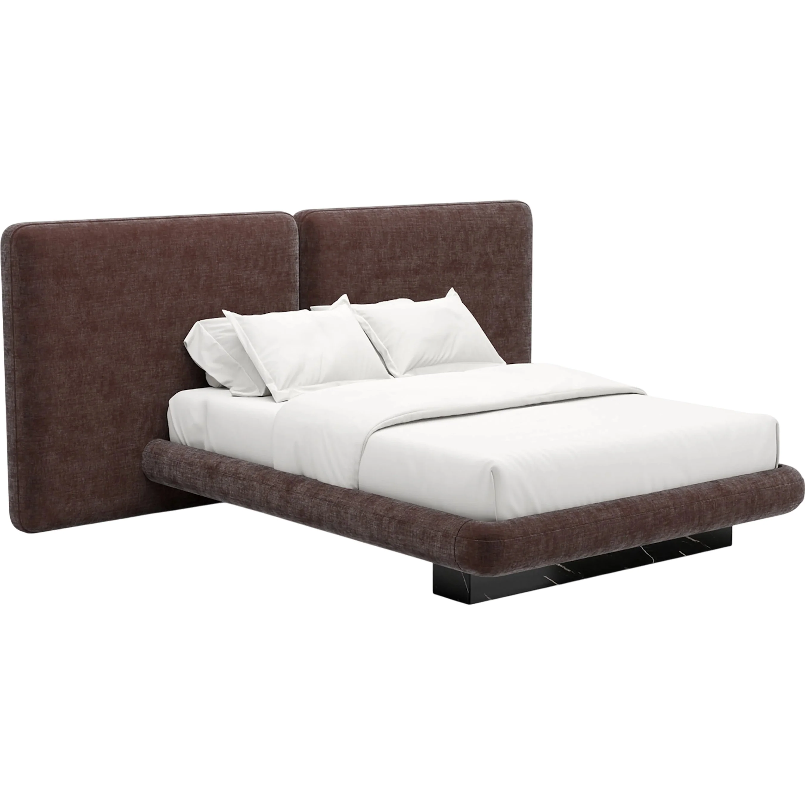 Overlap Upholstered 2 Panel Bed - Image 2