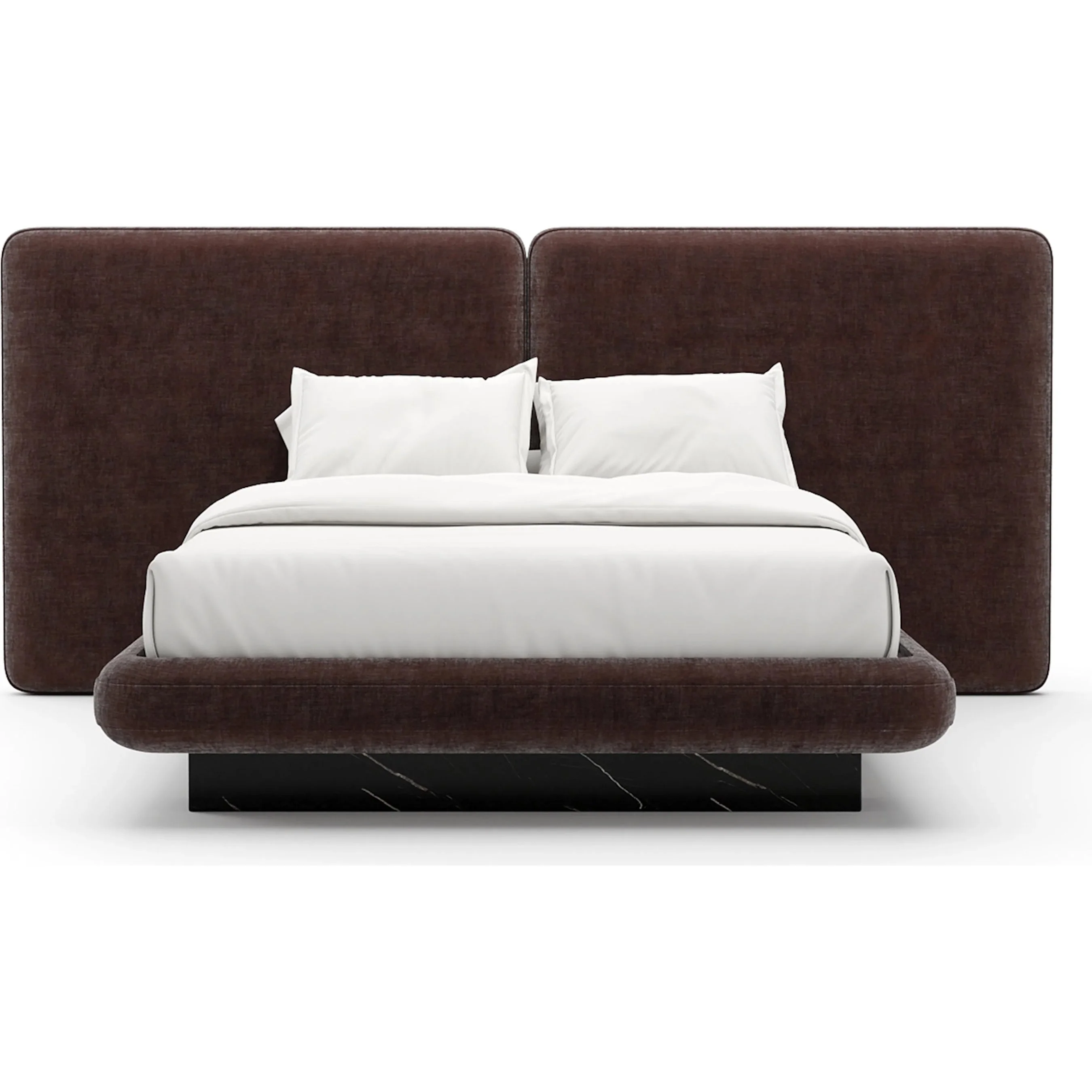 Overlap Upholstered 2 Panel Bed - Image 7