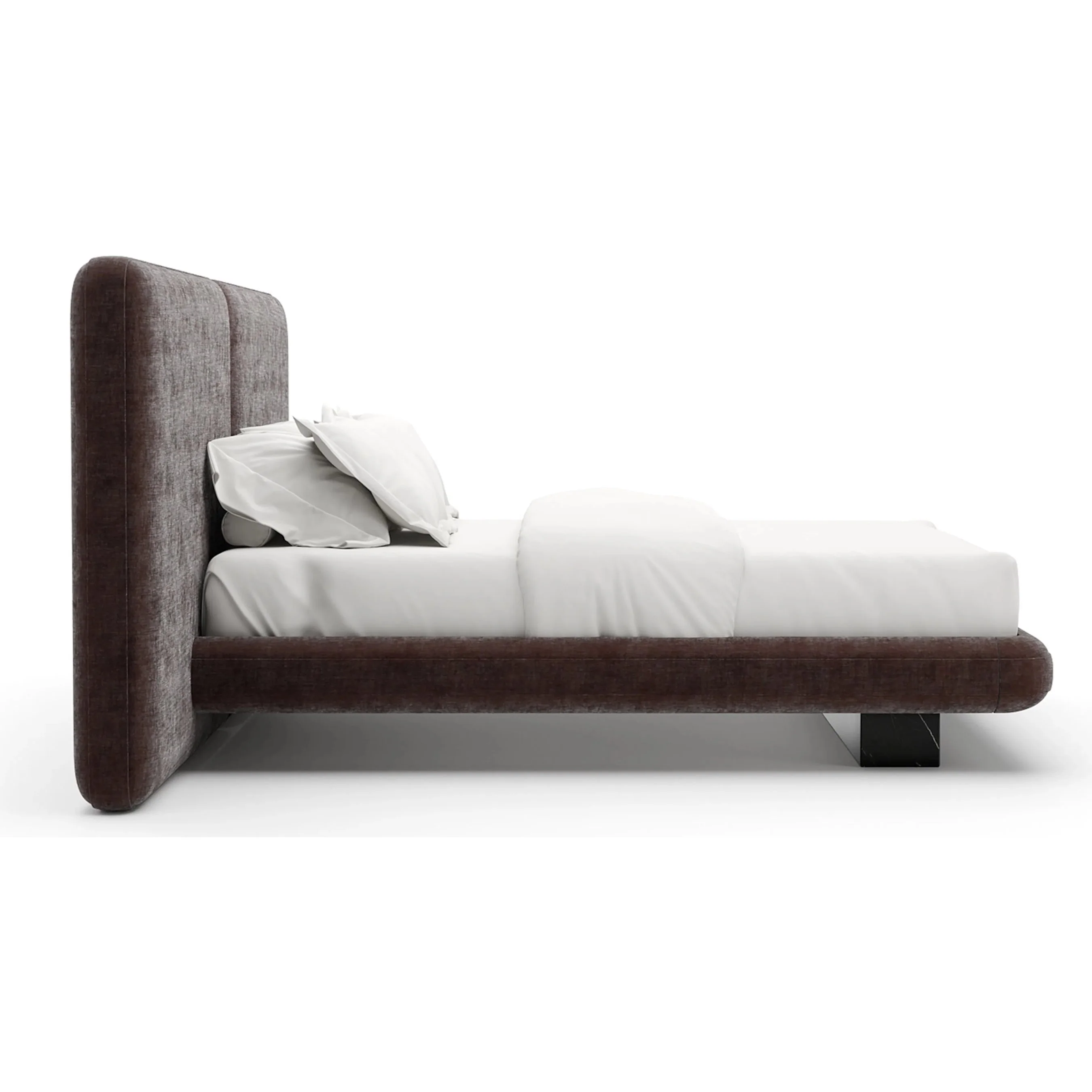 Overlap Upholstered 2 Panel Bed - Image 8