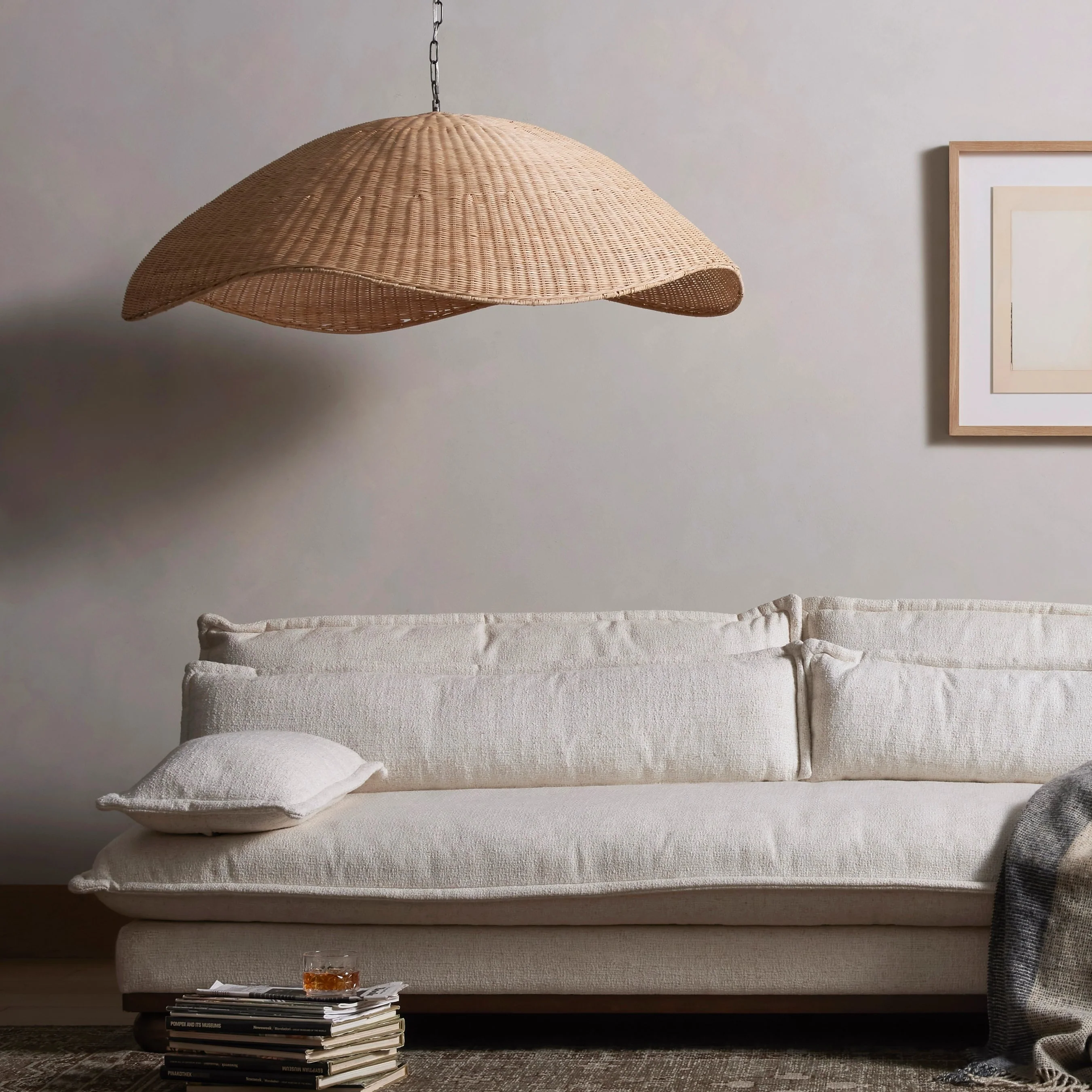 Overscale Woven Rattan Pendant - Image 9