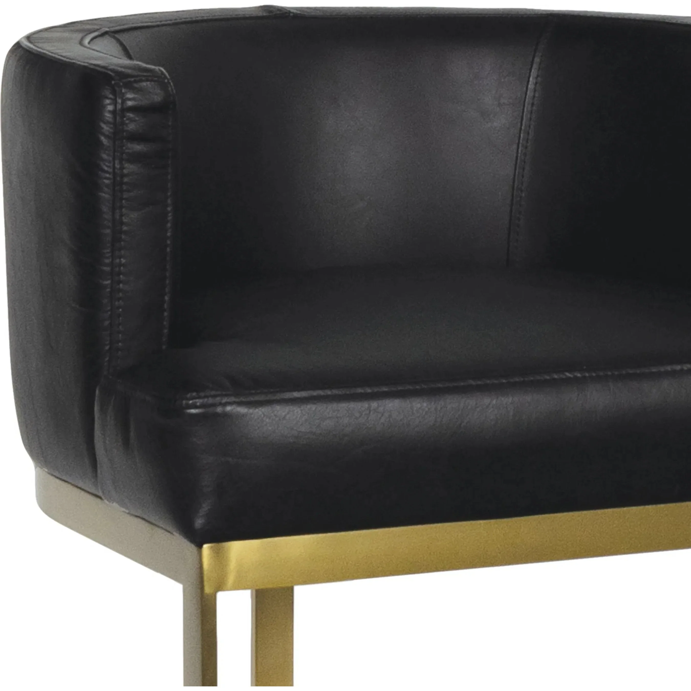 Owen Leather Counter Stool - Image 3