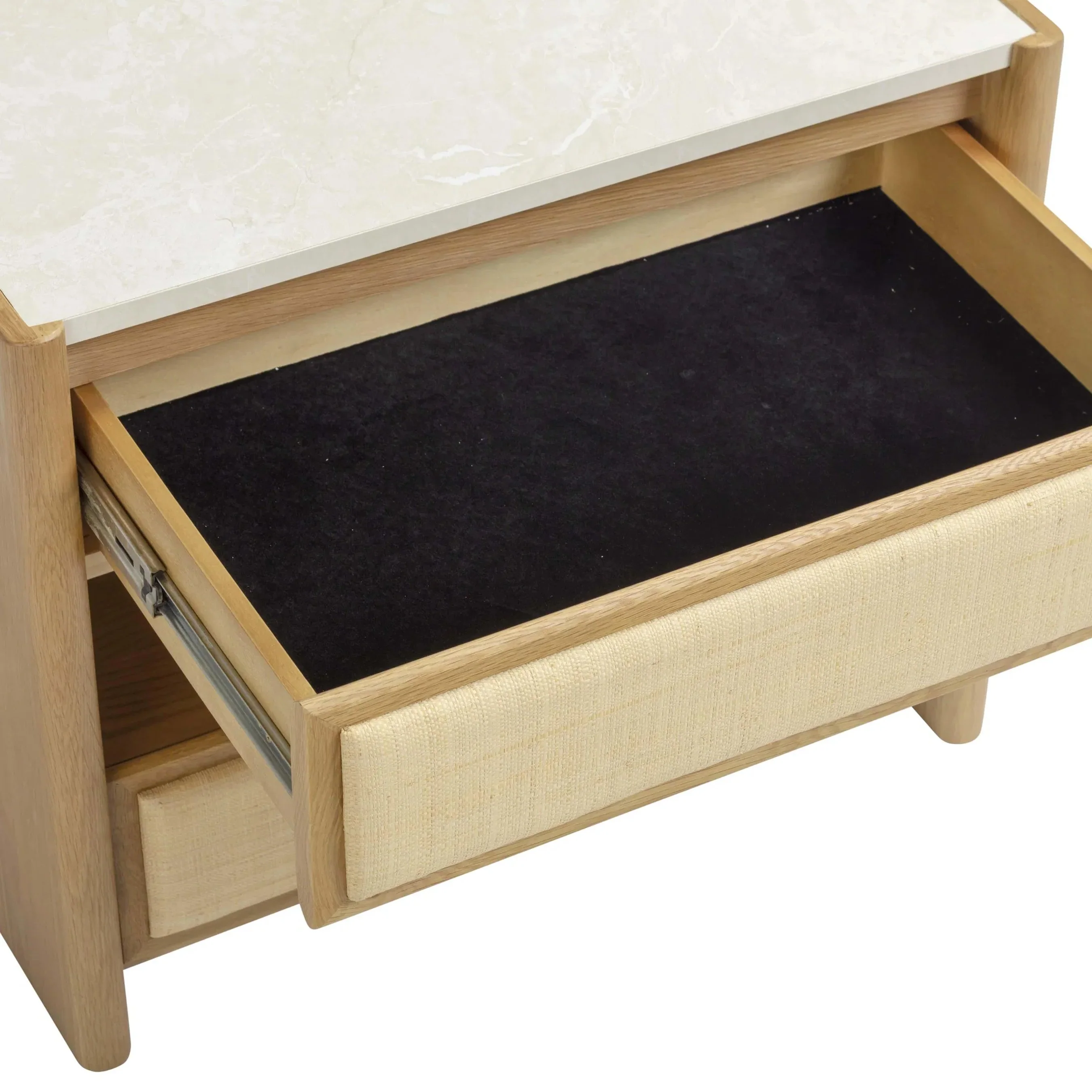 Paige Oak 2-Drawer Nightstand - Image 6
