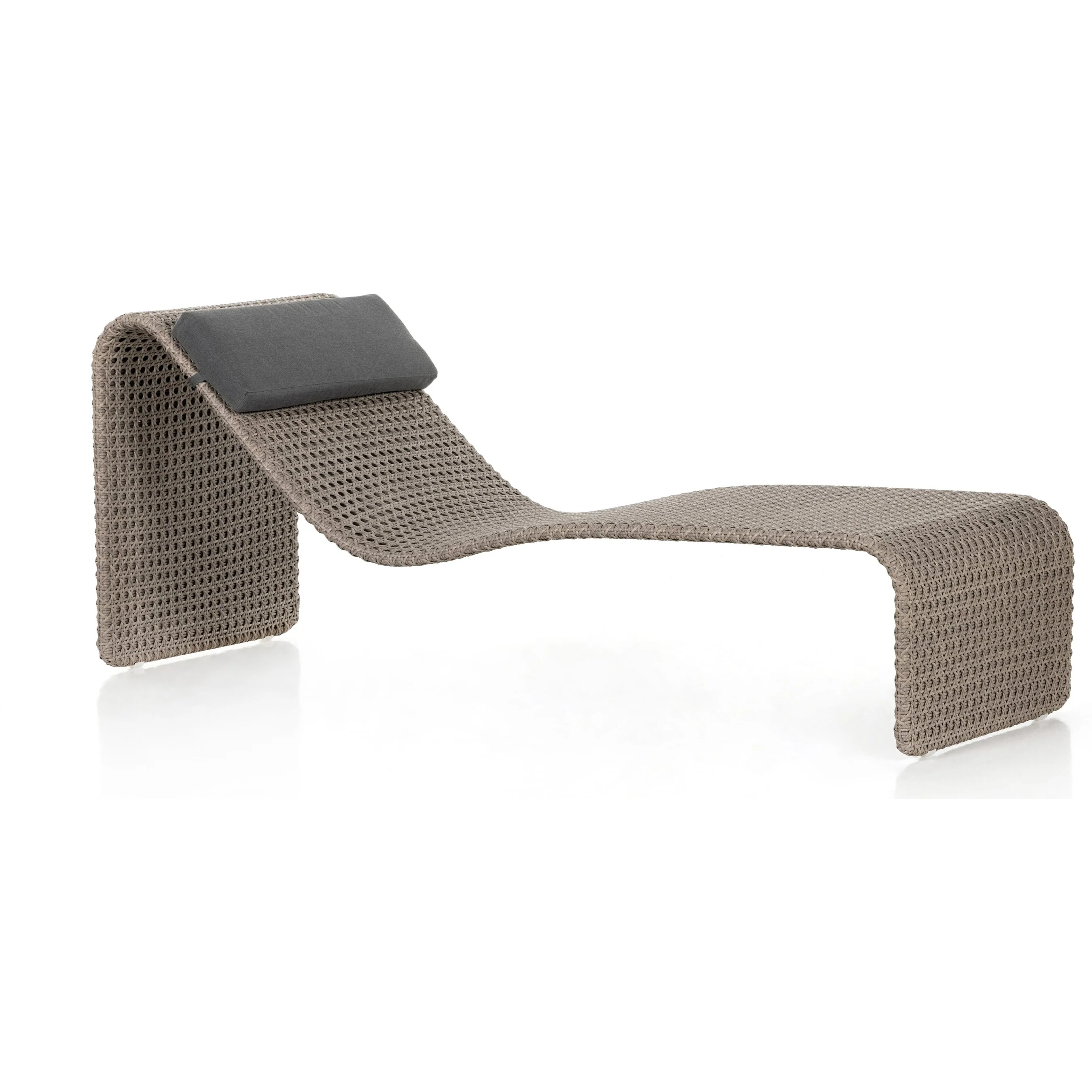 Paige Outdoor Woven Chaise - Image 10
