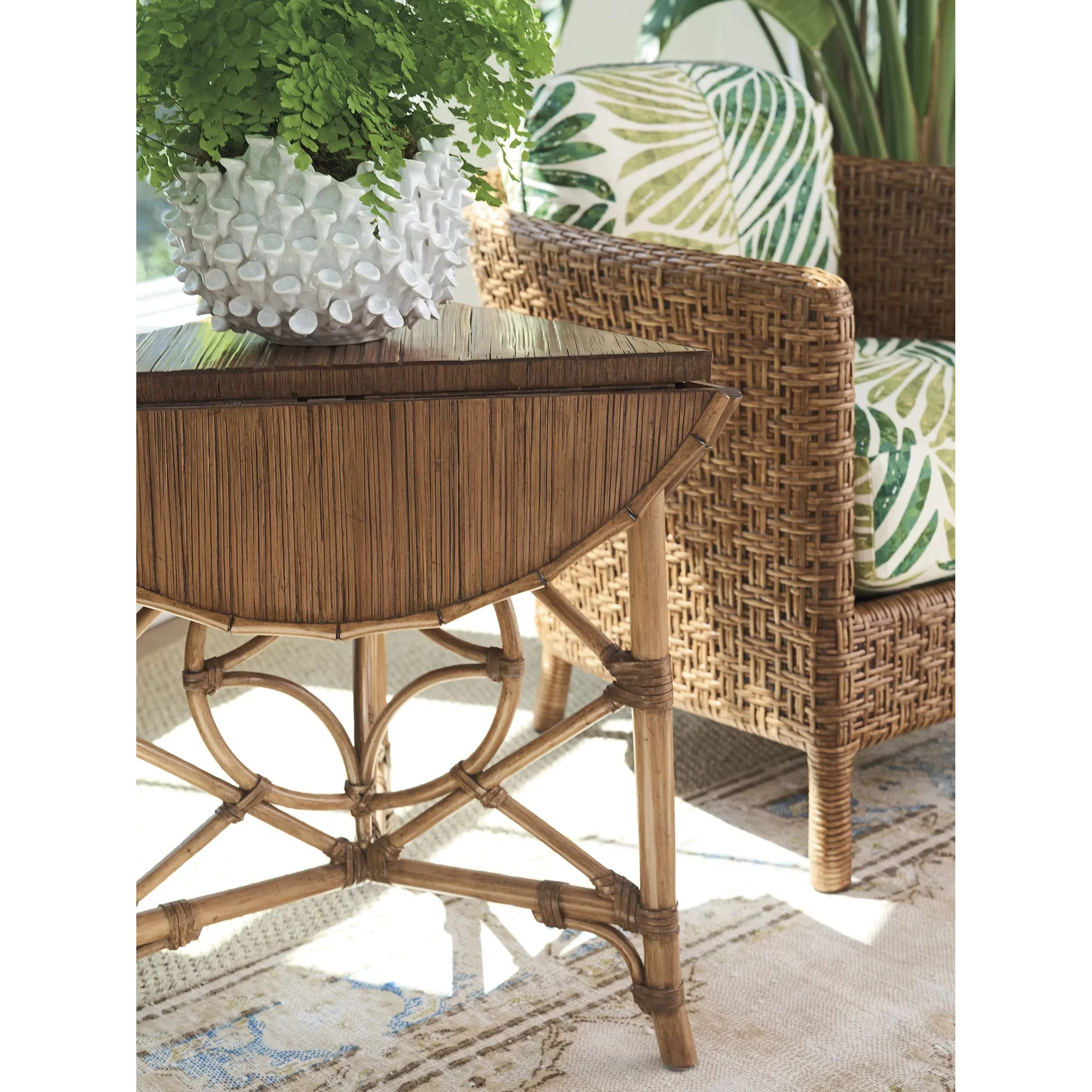 Palm Island Drop-Leaf Accent Table - Image 9