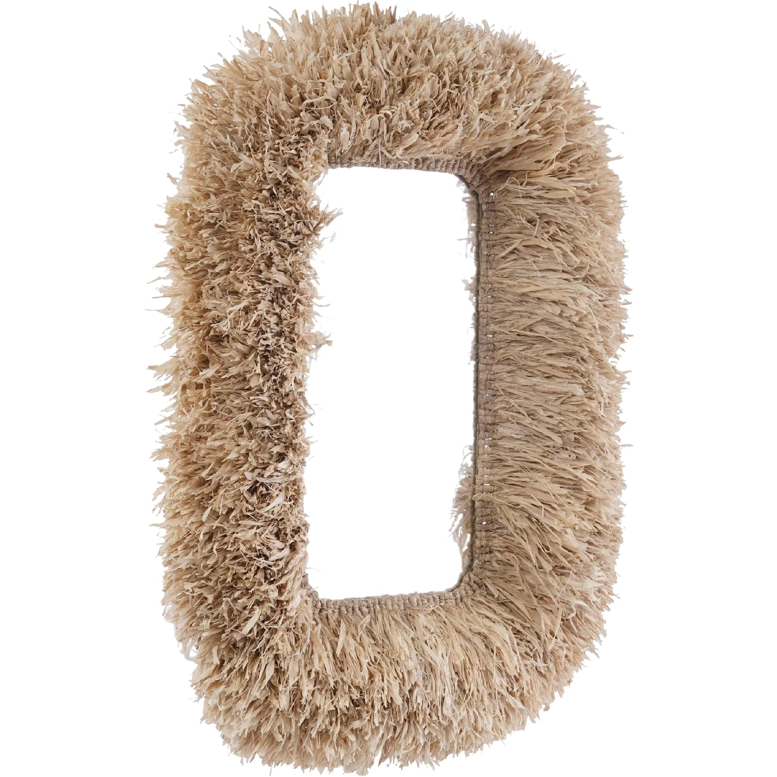 Palm Sisal Rectangular Wall Mirror