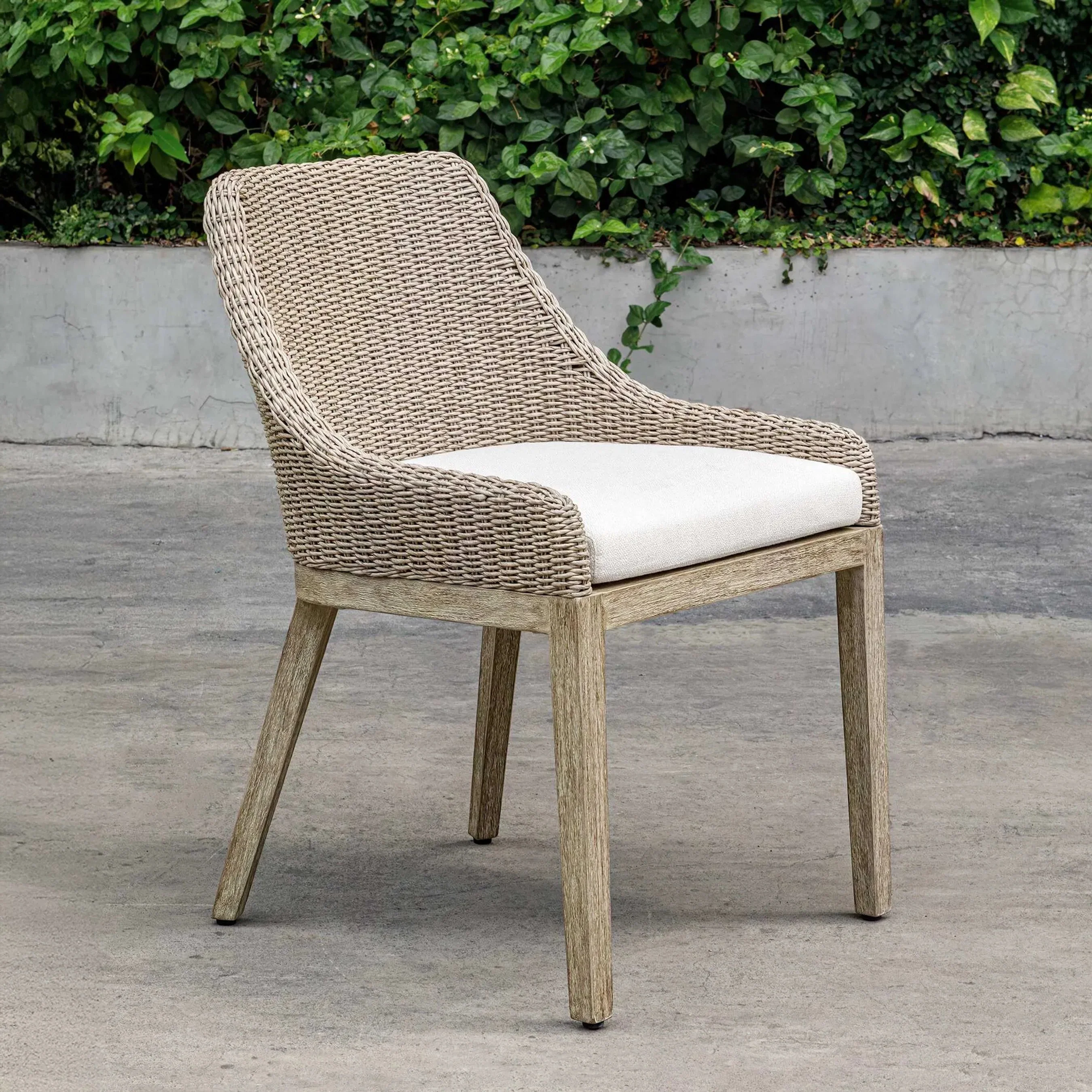 Paloma Outdoor Wicker Dining Chair - Image 2