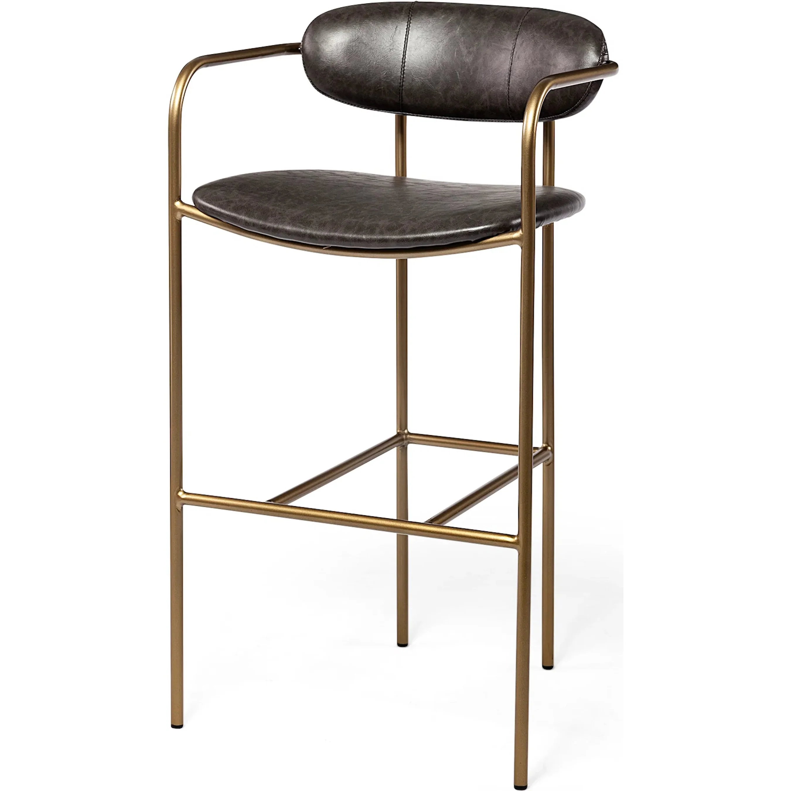 Parker Leather Seat Bar Stool