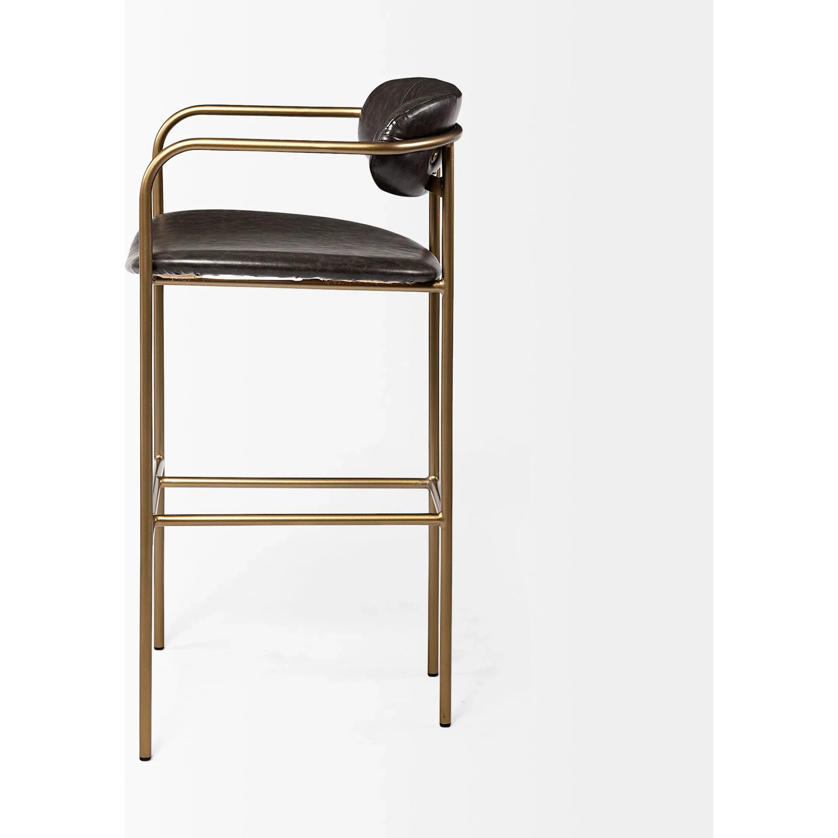 Parker Leather Seat Bar Stool - Image 3