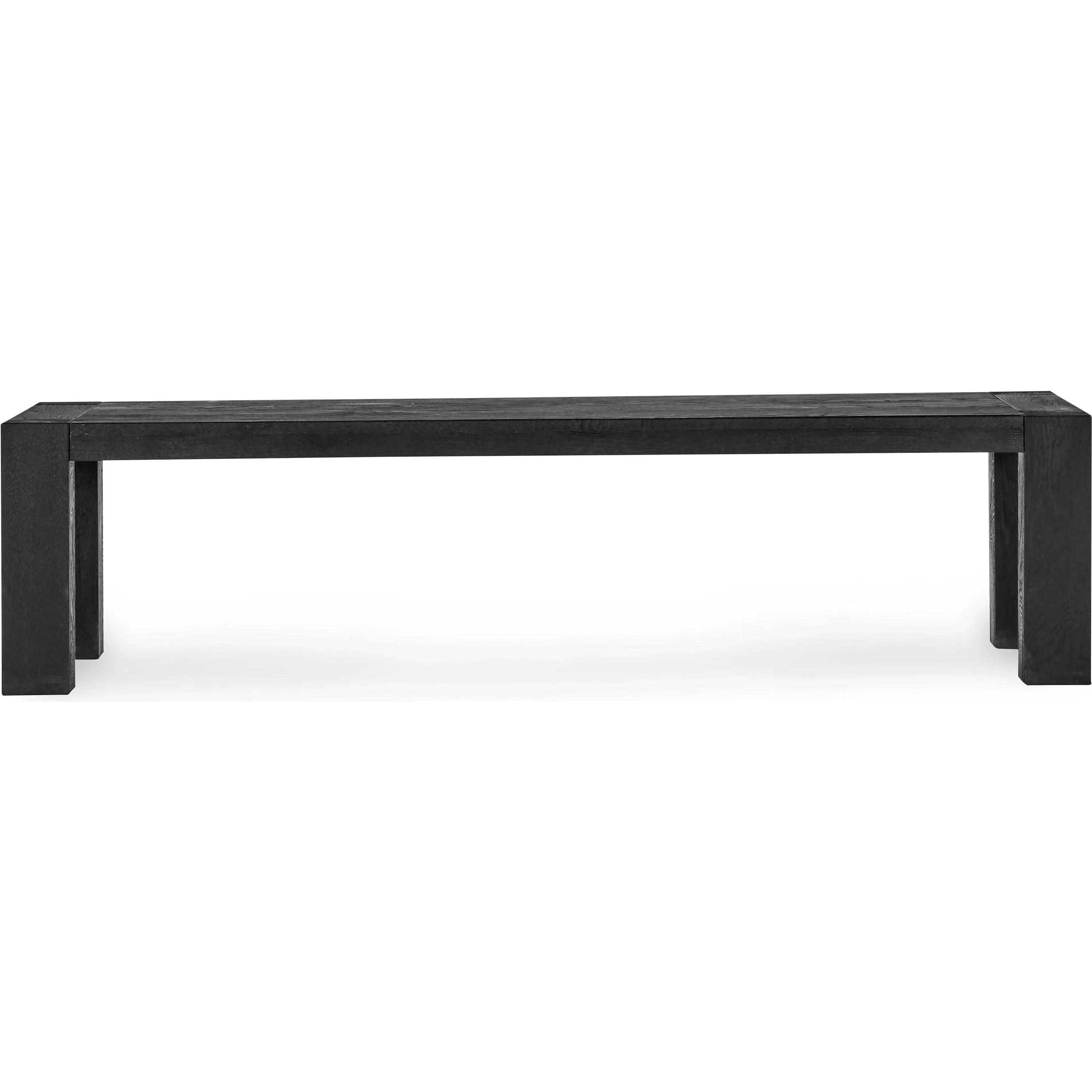 Parsons Oak Wood Bench - Image 2