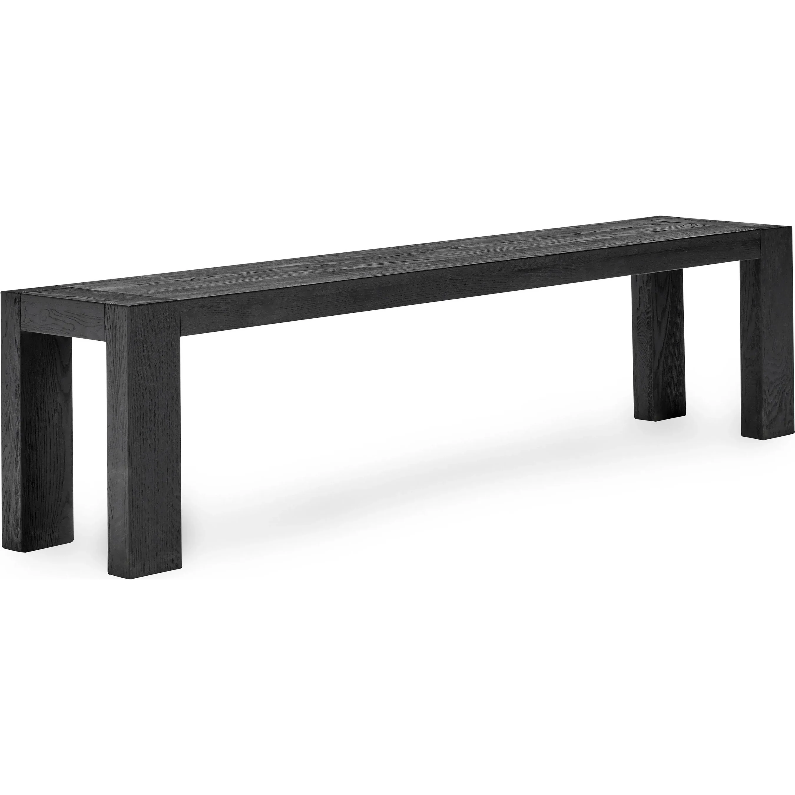 Parsons Oak Wood Bench - Image 4