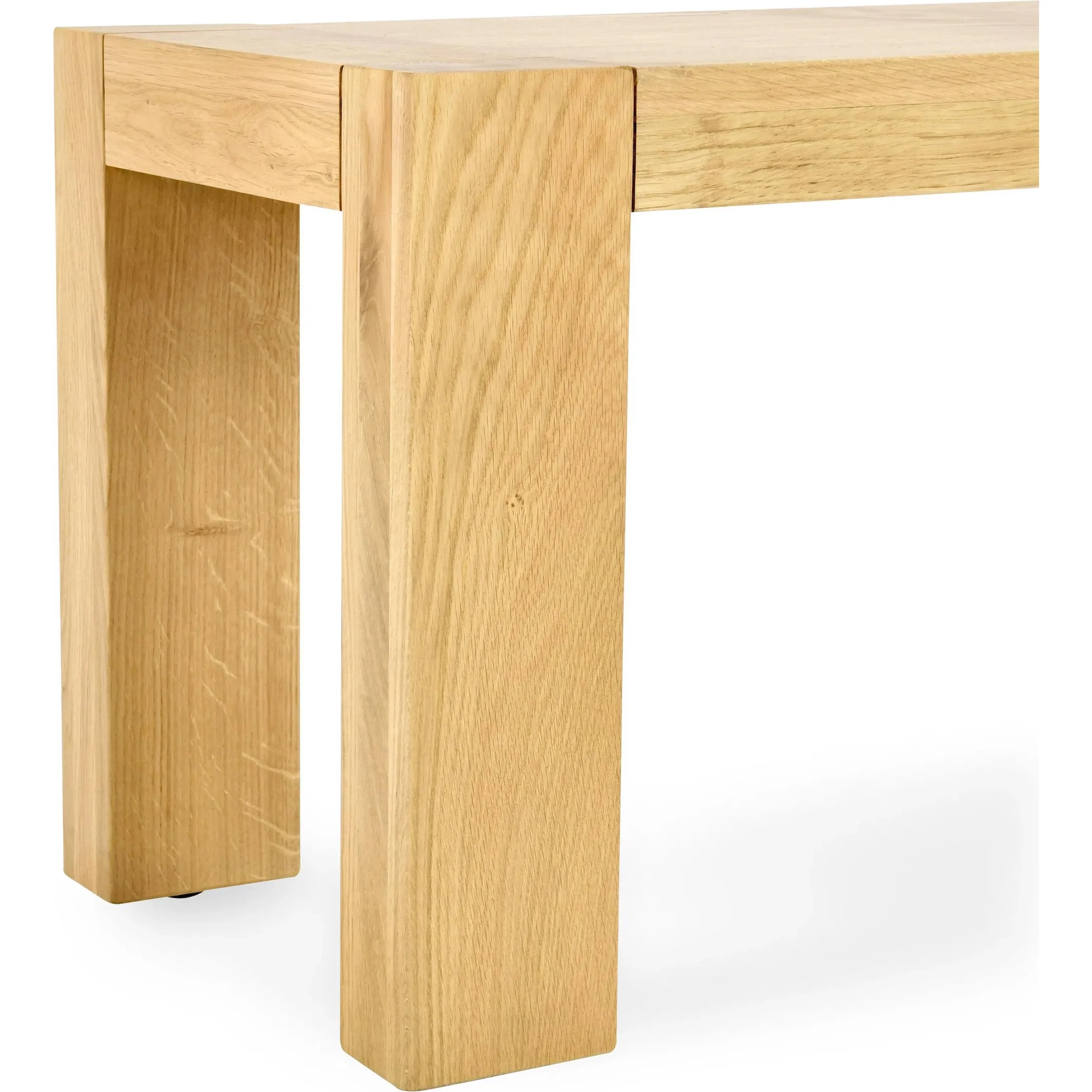 Parsons Oak Wood Bench - Image 8