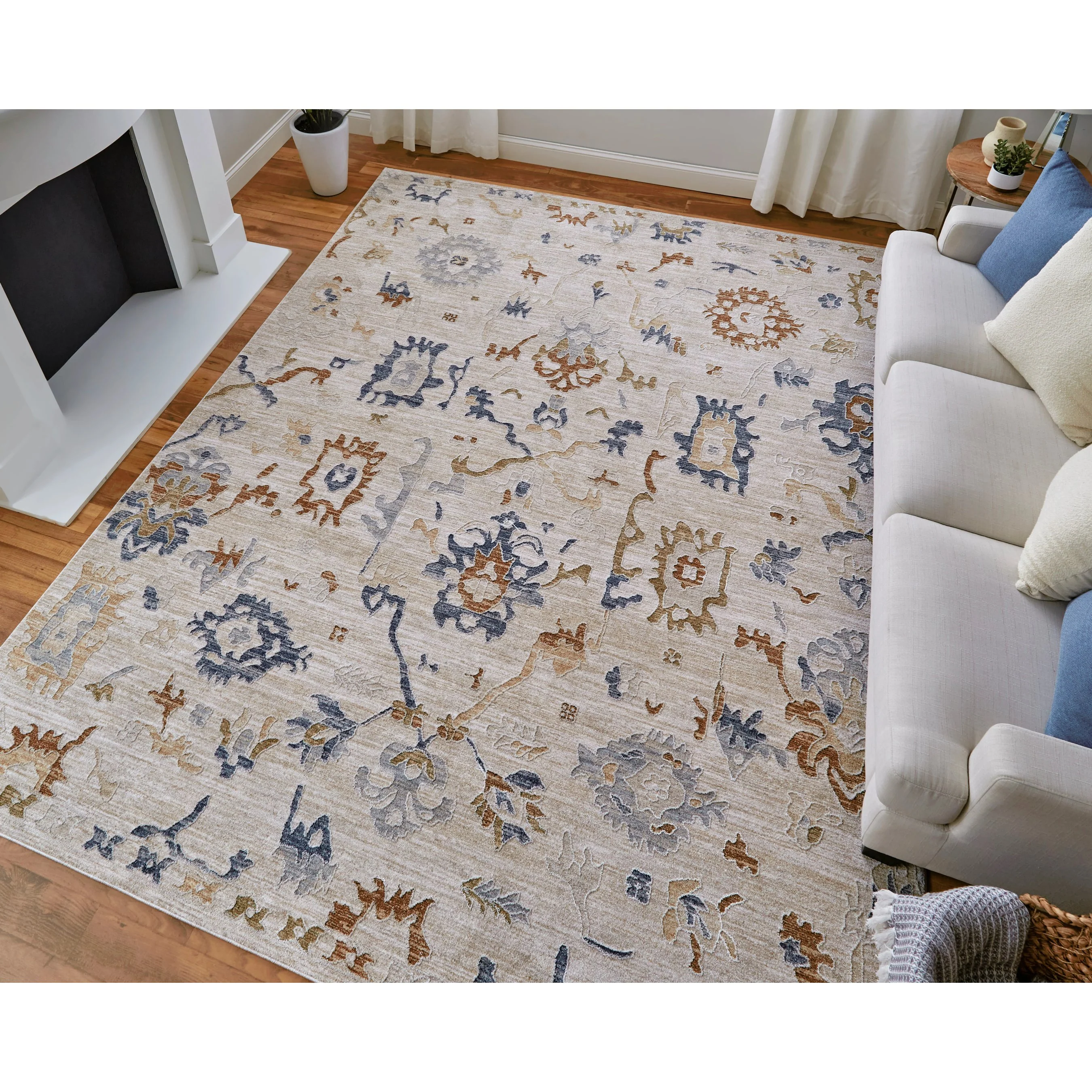 Pasha Transitional & Botanical Rug - 39M8F - Image 9
