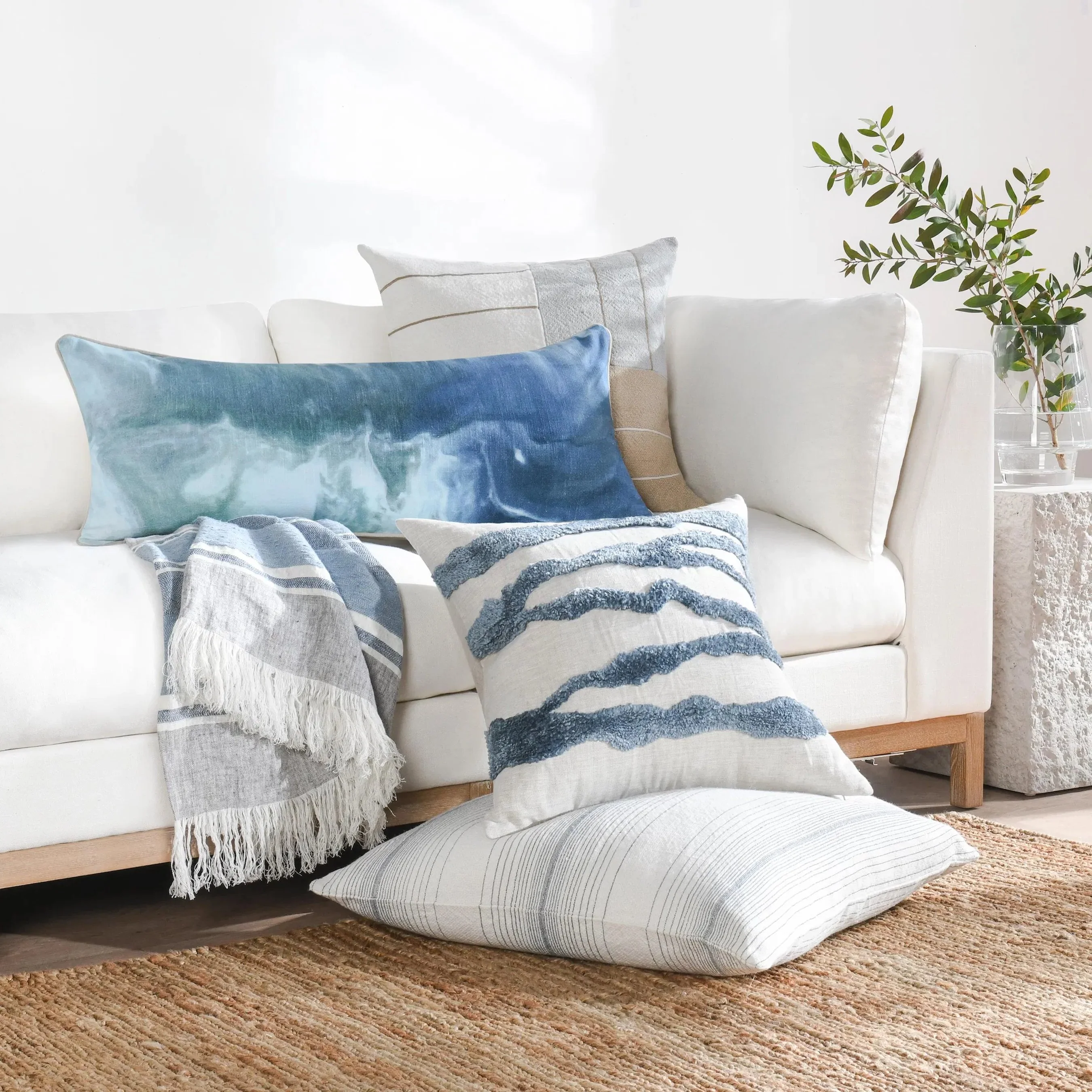 Passage Belgian Linen Blend Throw Pillow - Image 19