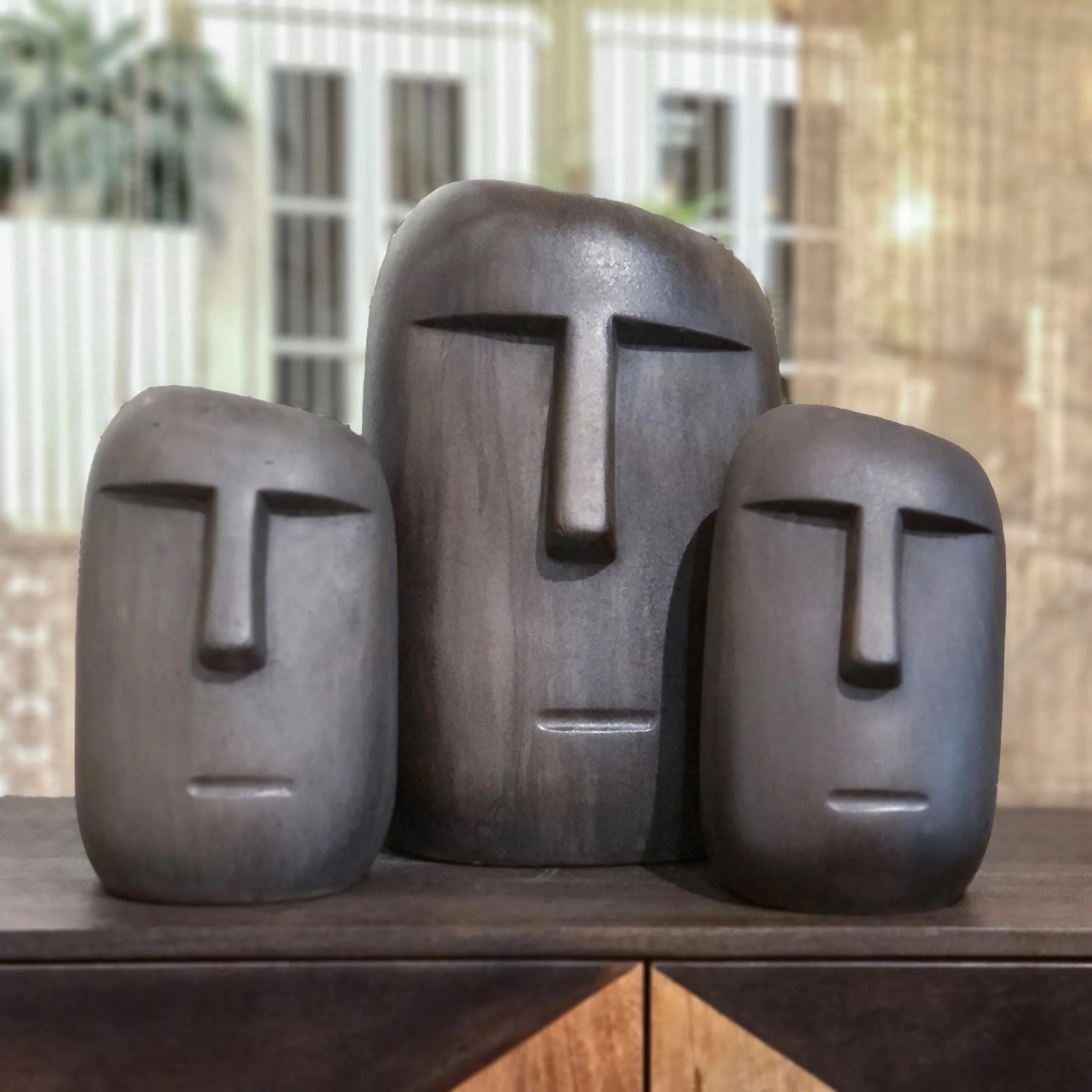Patio Moai Statue - Image 3