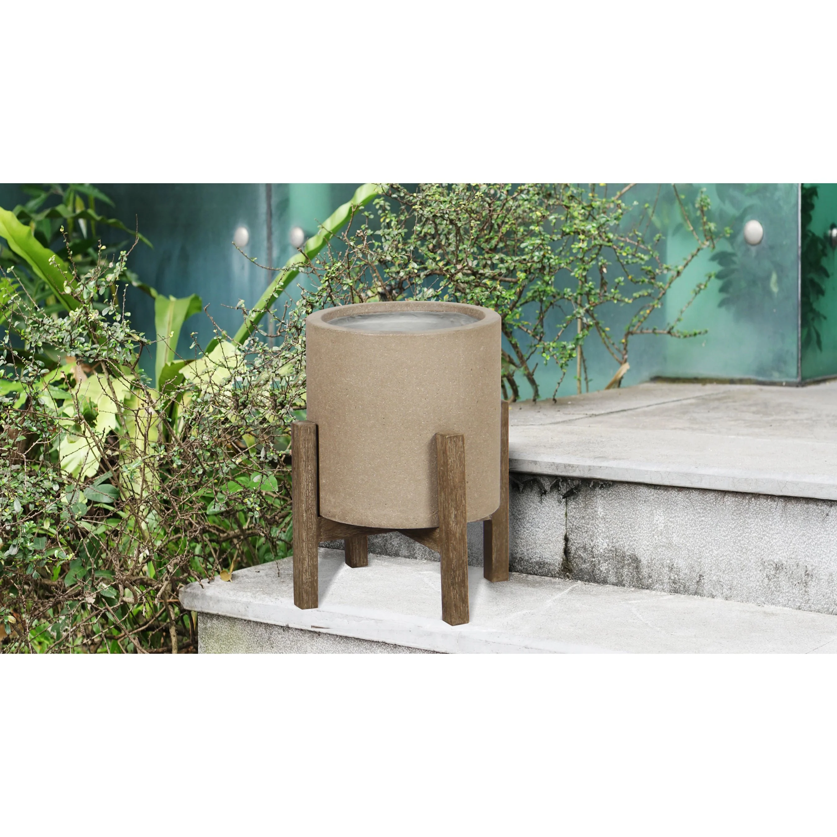 Patio Round Small Standing Pot - Image 4