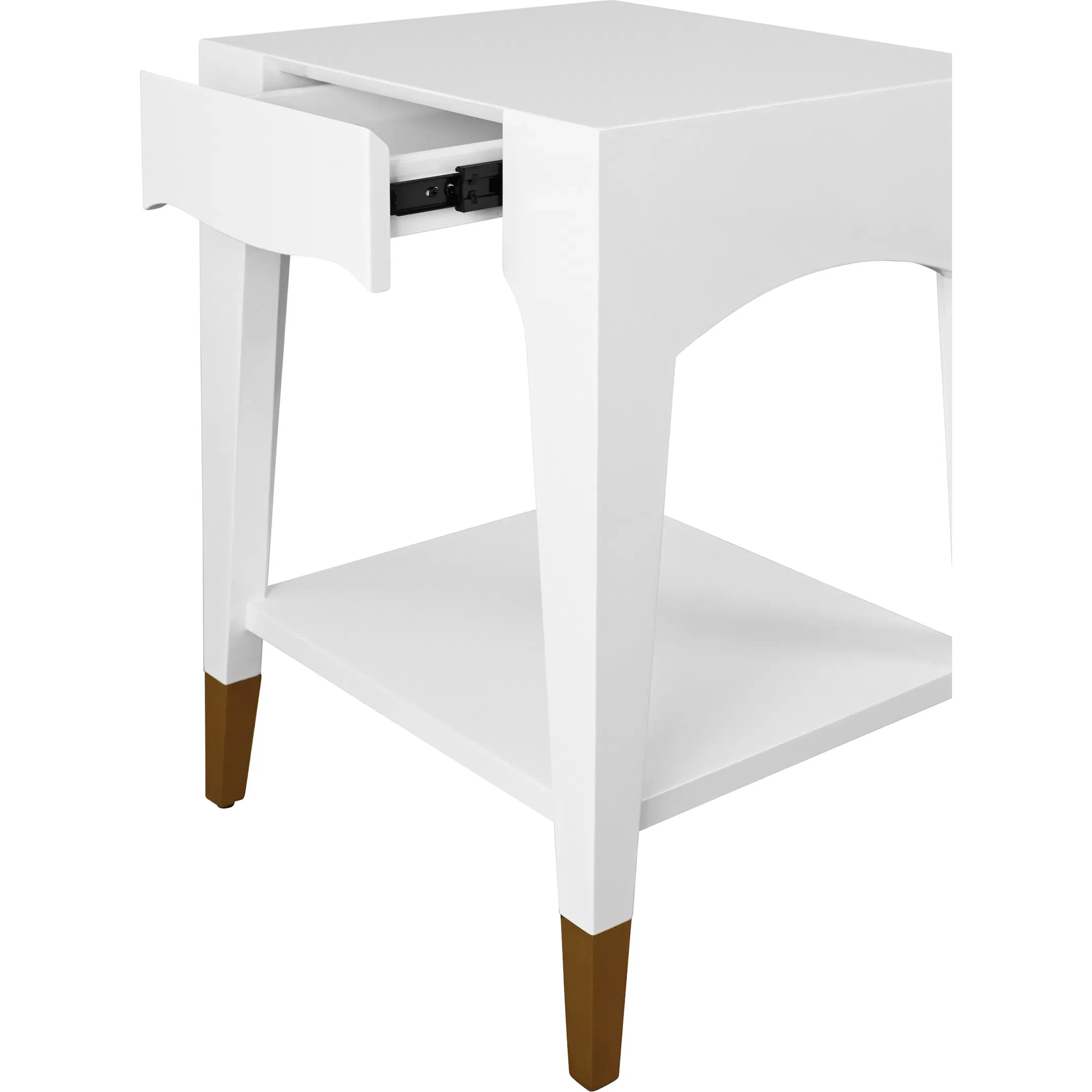 Patti Tapered Leg One Drawer Side Table - Image 15