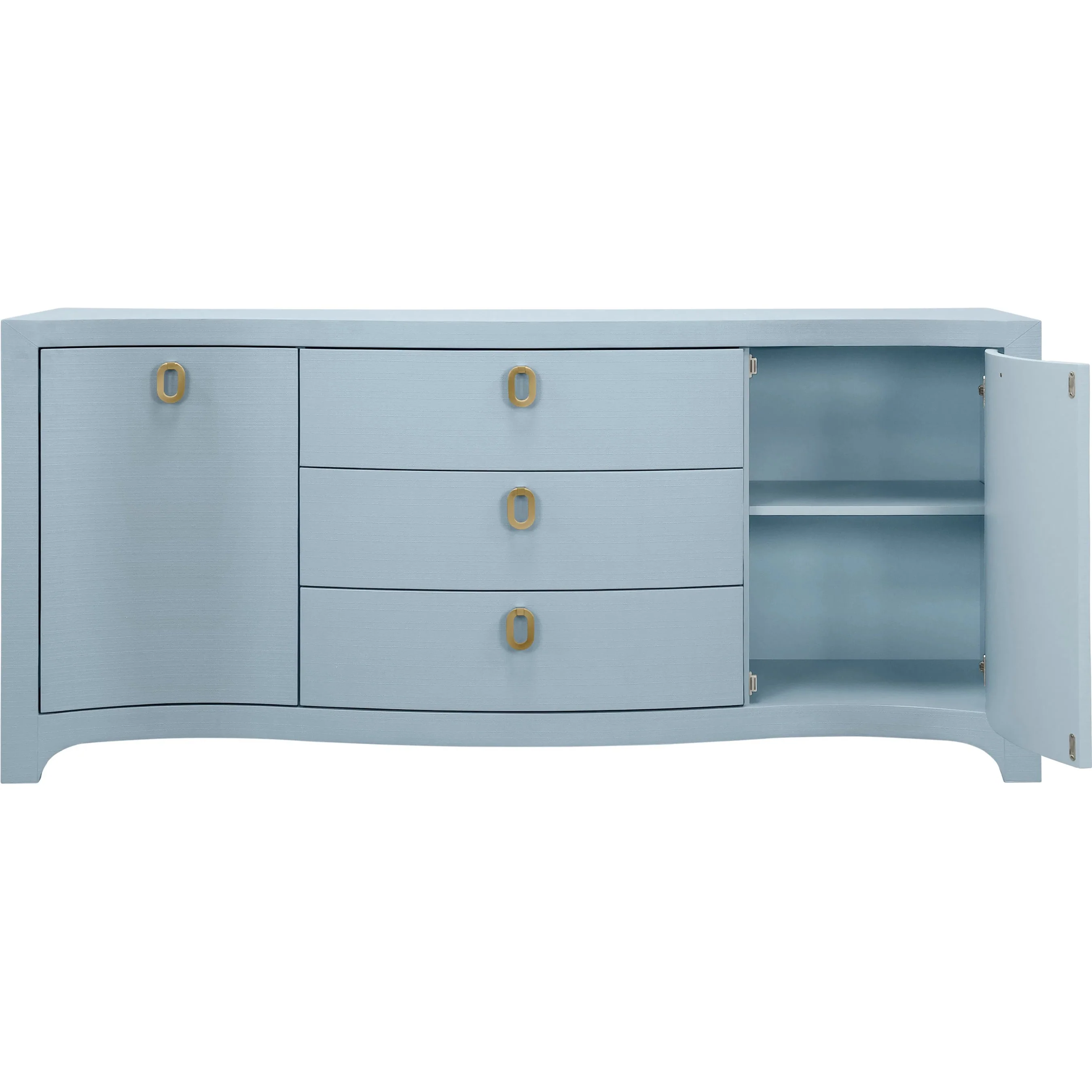 Paulina Curved Front Two Door Three Drawer Buffet - Image 4