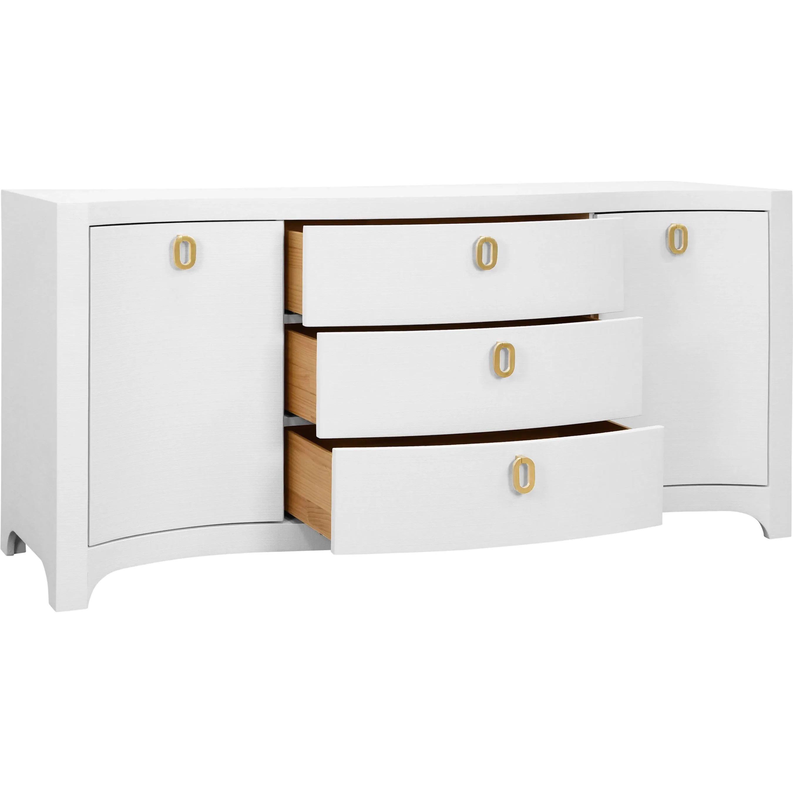 Paulina Curved Front Two Door Three Drawer Buffet - Image 9